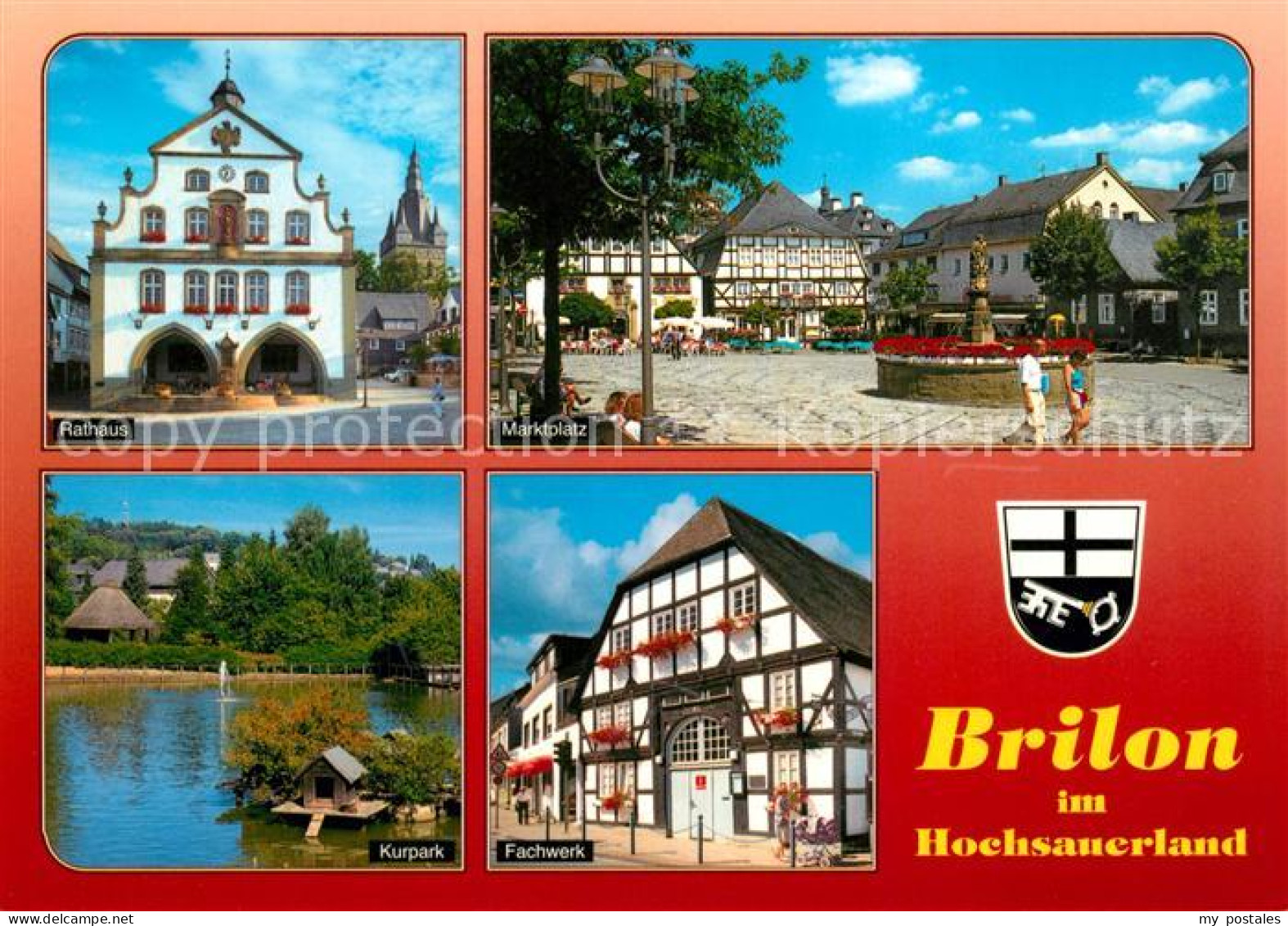 73212741 Brilon Rathaus Marktplatz Kurpark Fachwerkhaus Brilon - Brilon