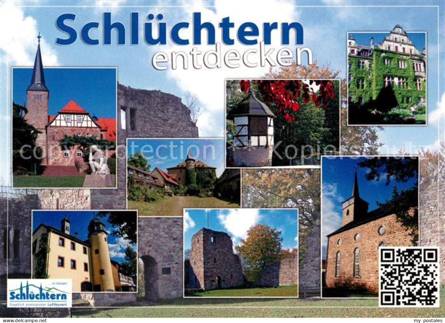 73212627 Schluechtern Ehem Benediktinerkloster Burg Brandenstein Turm Rathaus Sc - Schlüchtern