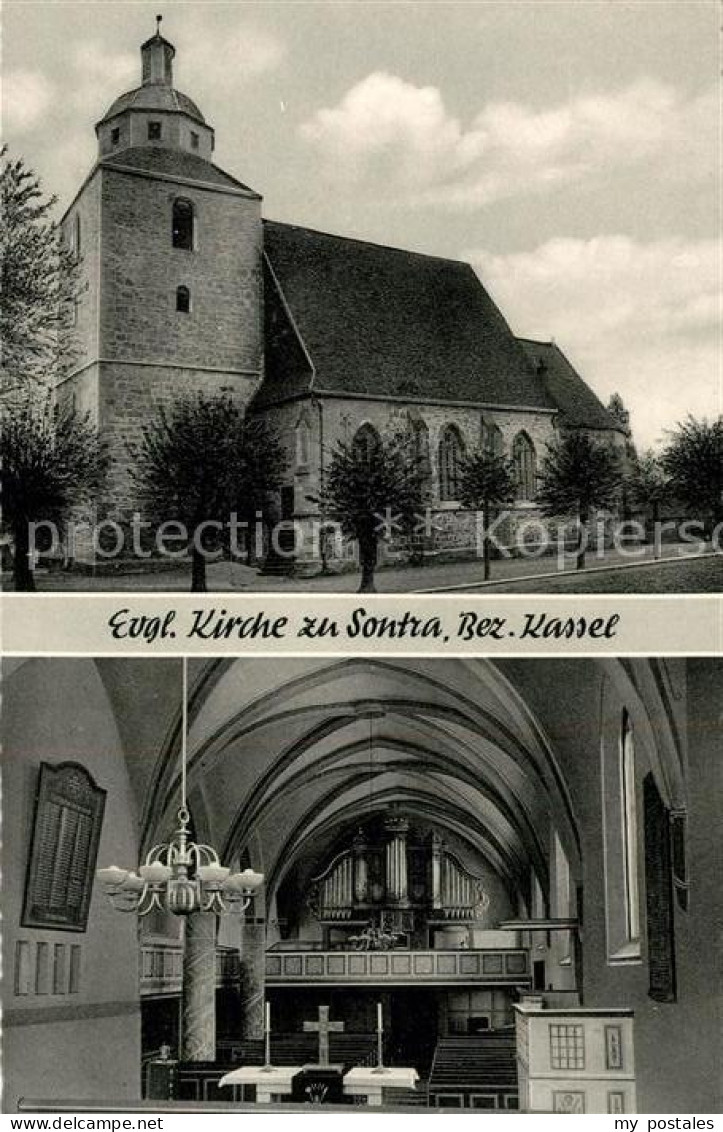 73212573 Sontra Evangelische Kirche Innenansicht Orgel Sontra - Sontra