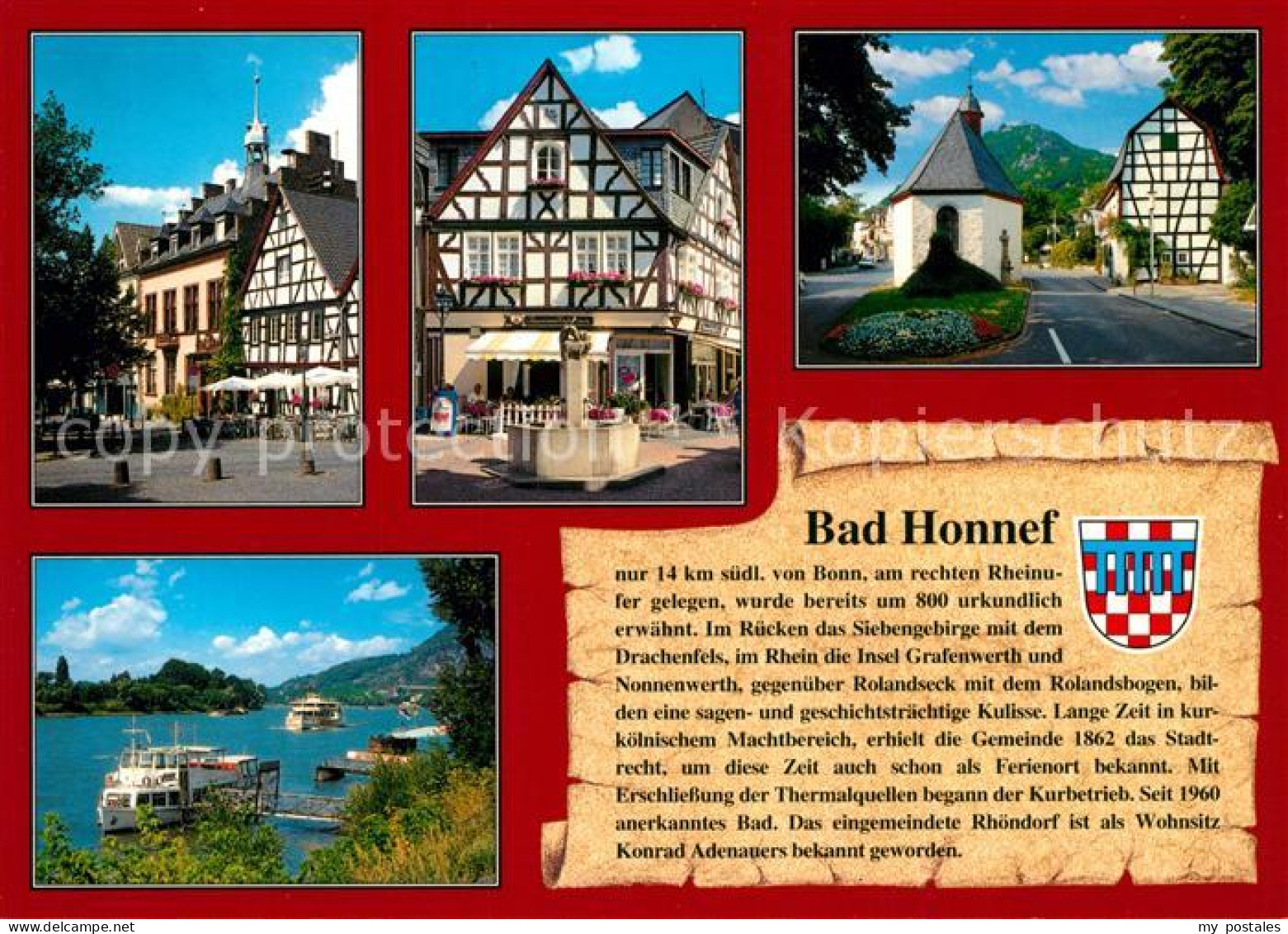 73211599 Bad Honnef Altes Rathaus Hauptstrasse Gnadenkapelle Drachenfels Grafenw - Bad Honnef