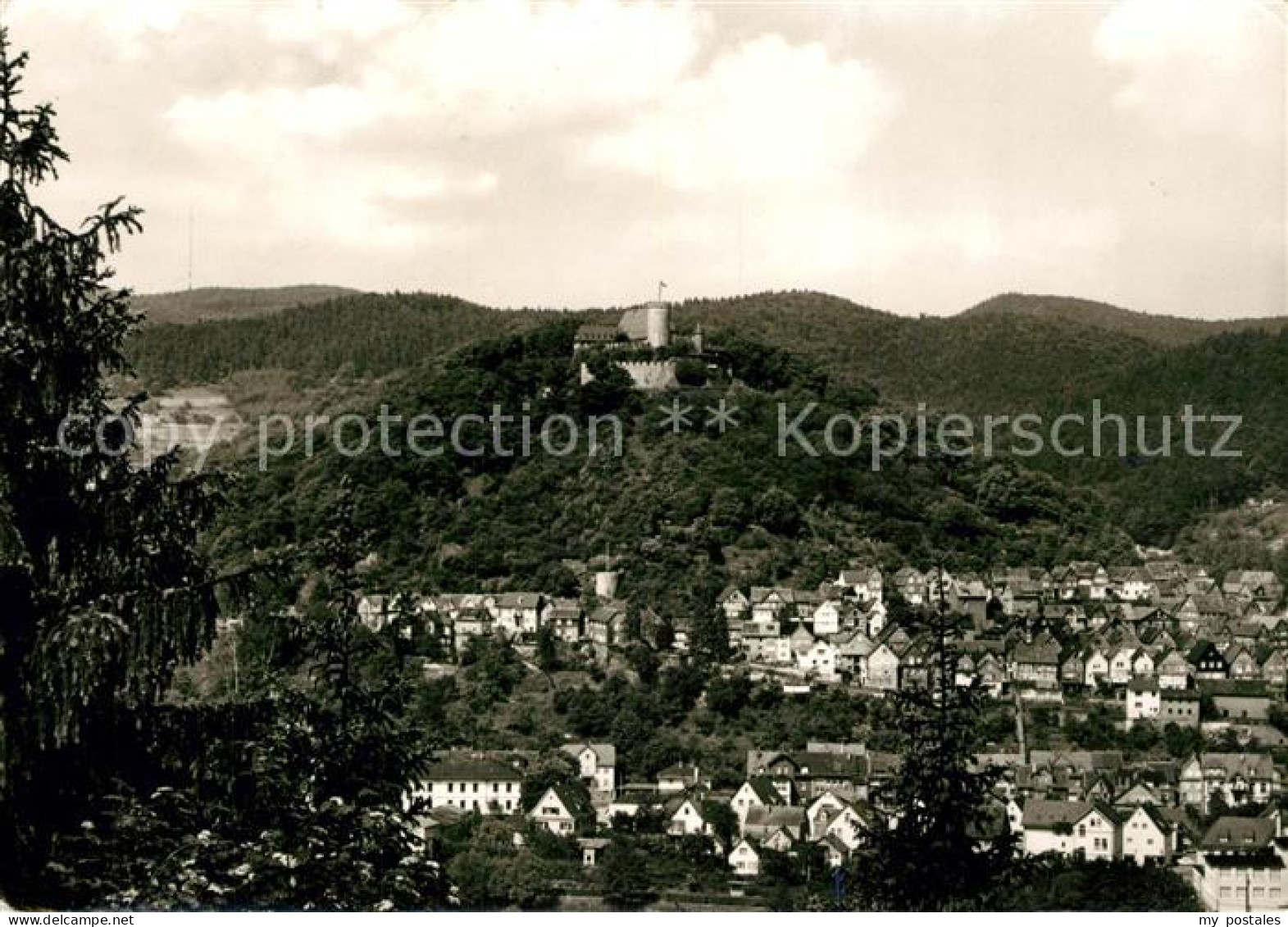 73211248 Biedenkopf Stadtpanorama Mit Blick Zum Schloss Luftkurort Biedenkopf - Biedenkopf