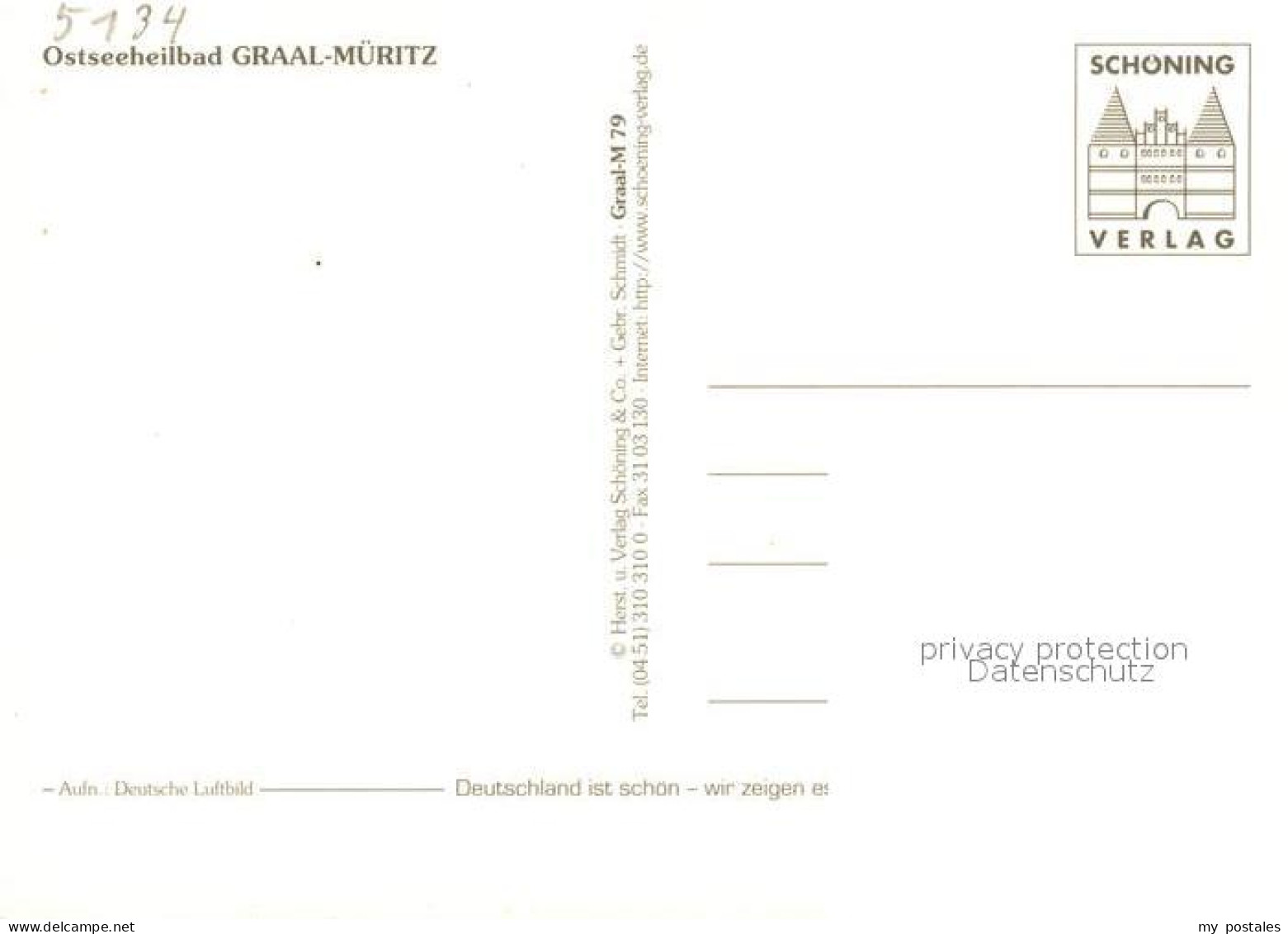 73211031 Graal-Mueritz Ostseebad Fliegeraufnahme Graal-Mueritz Ostseebad - Graal-Müritz