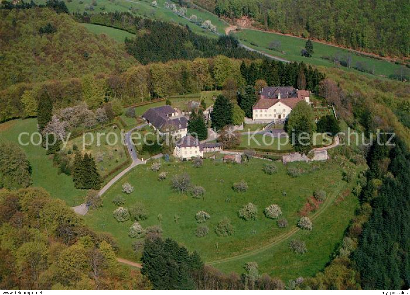 73210997 Schloss Buergeln Fliegeraufnahme Schloss Buergeln - Kandern