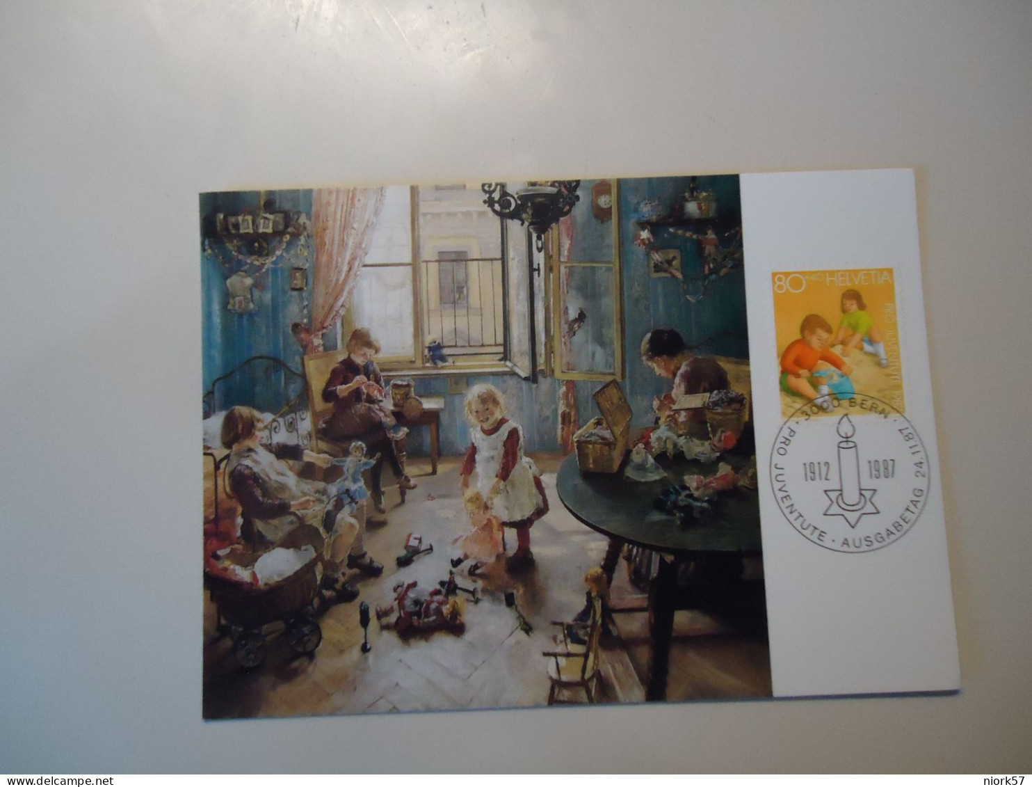 SWITZERLAND MAXIMUM CARDS  1987 PAINTING FRITZ UHDE - Maximumkaarten