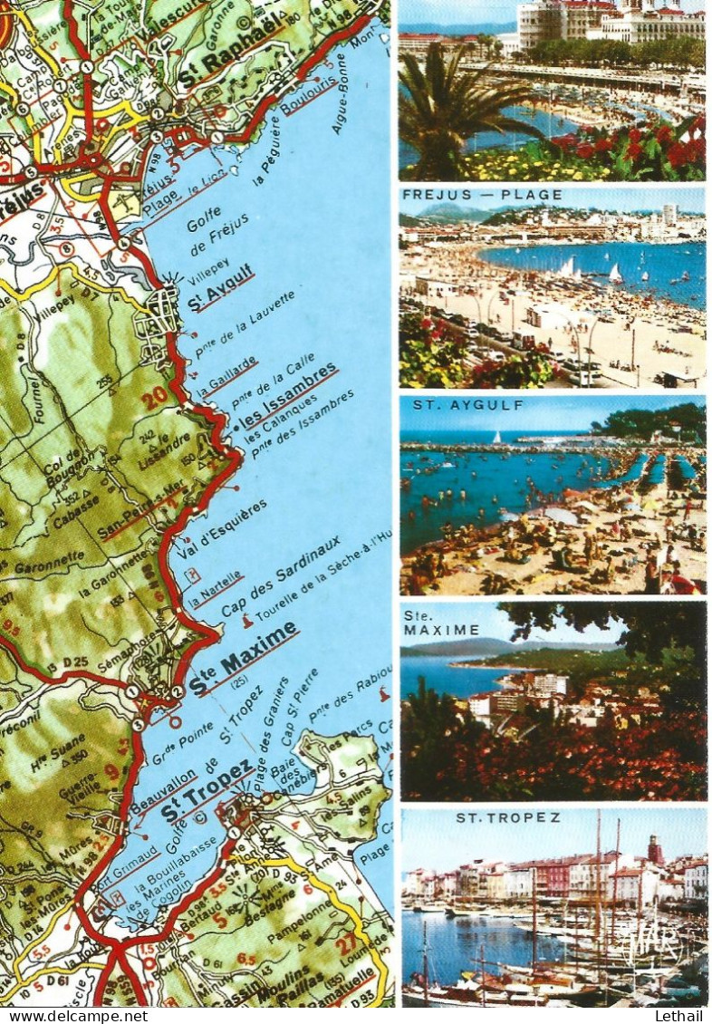 Ref (  18806  )   La Cote D Azur - Carte Geografiche