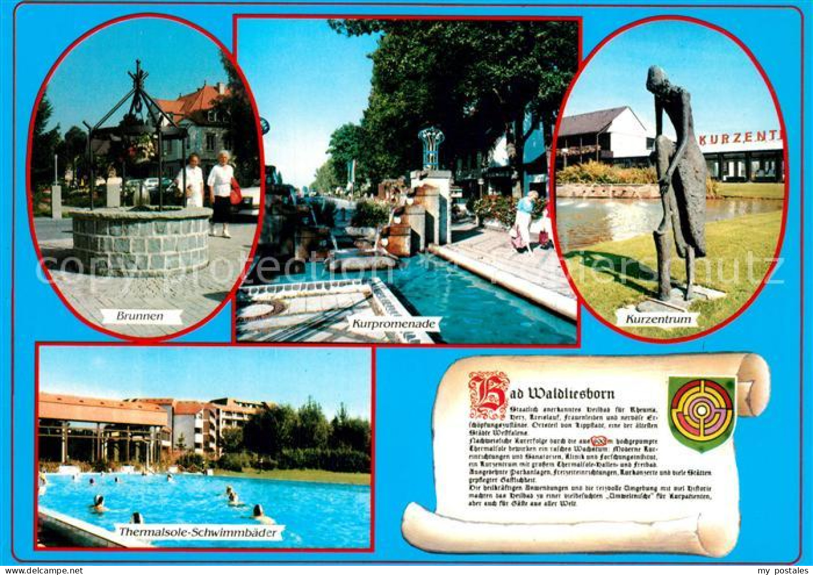 73210391 Bad Waldliesborn Brunnen Kurpromenade Kurzentrum Thermalsole Schwimmbae - Lippstadt