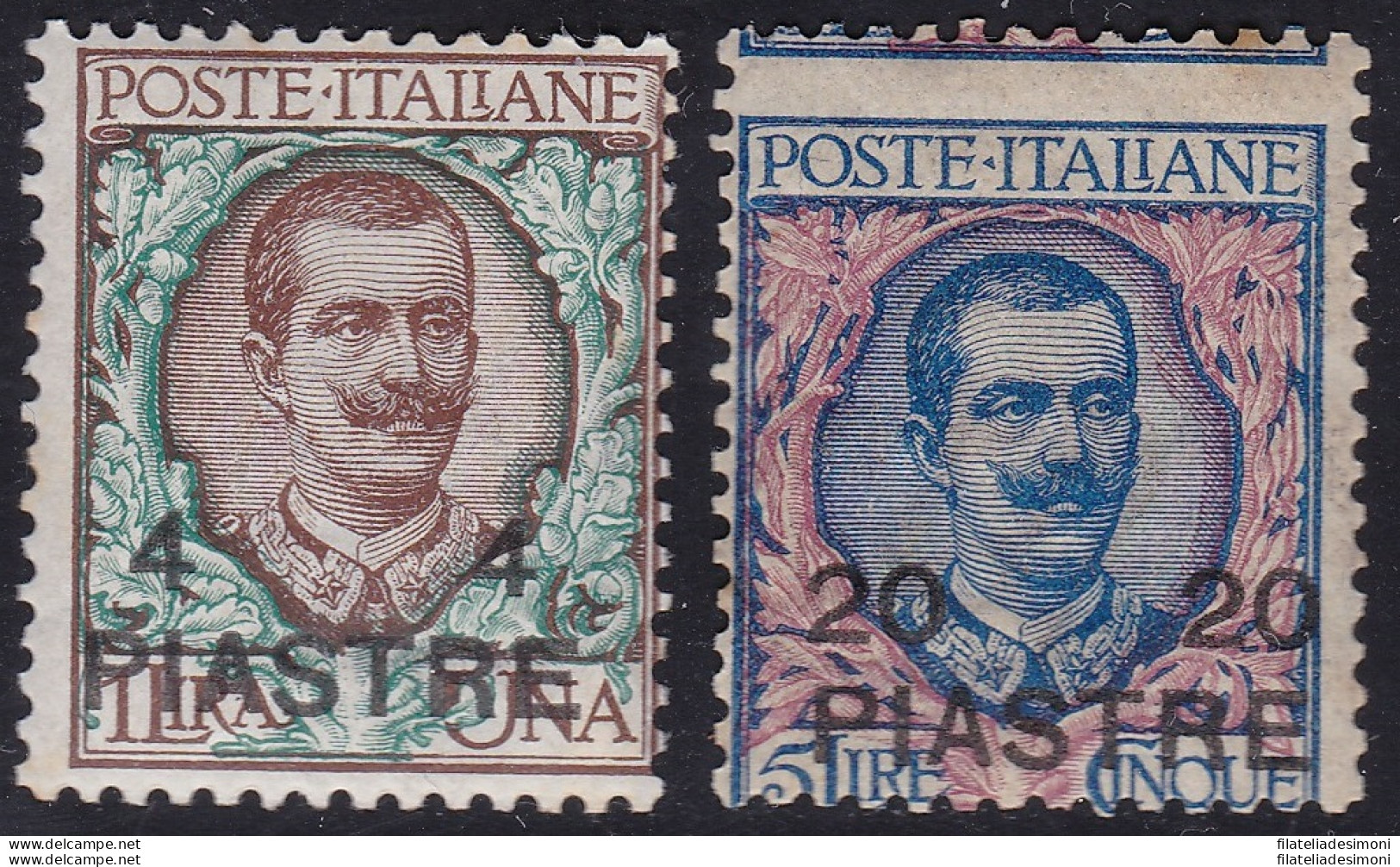 1908 Costantinopoli, N° 18/19 IVa Emissione Locale MNH/** - Other & Unclassified