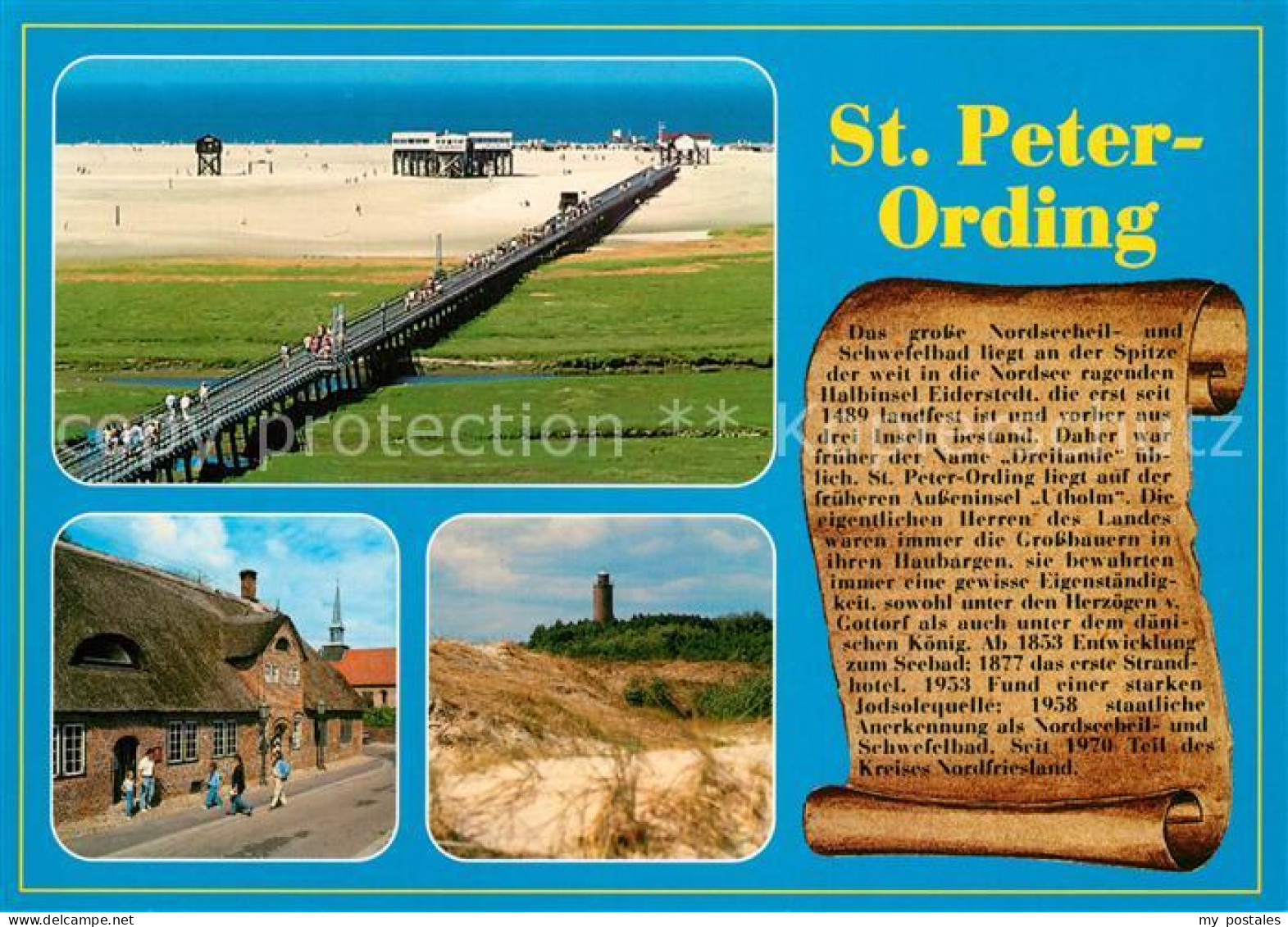 73210355 Peter-Ording St Seebruecke Duenen Leuchtturm Chronik Peter-Ording St - St. Peter-Ording