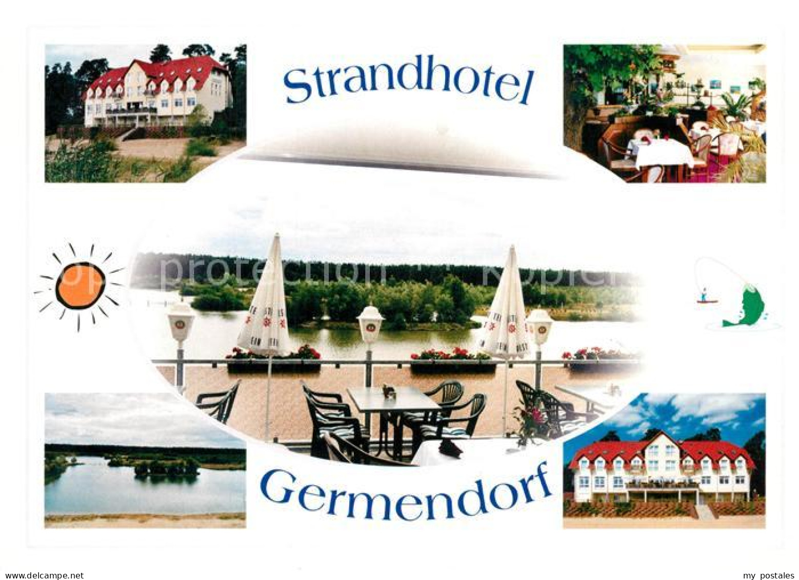 73210274 Germendorf Strandhotel Restaurant Terrasse See Germendorf - Oranienburg