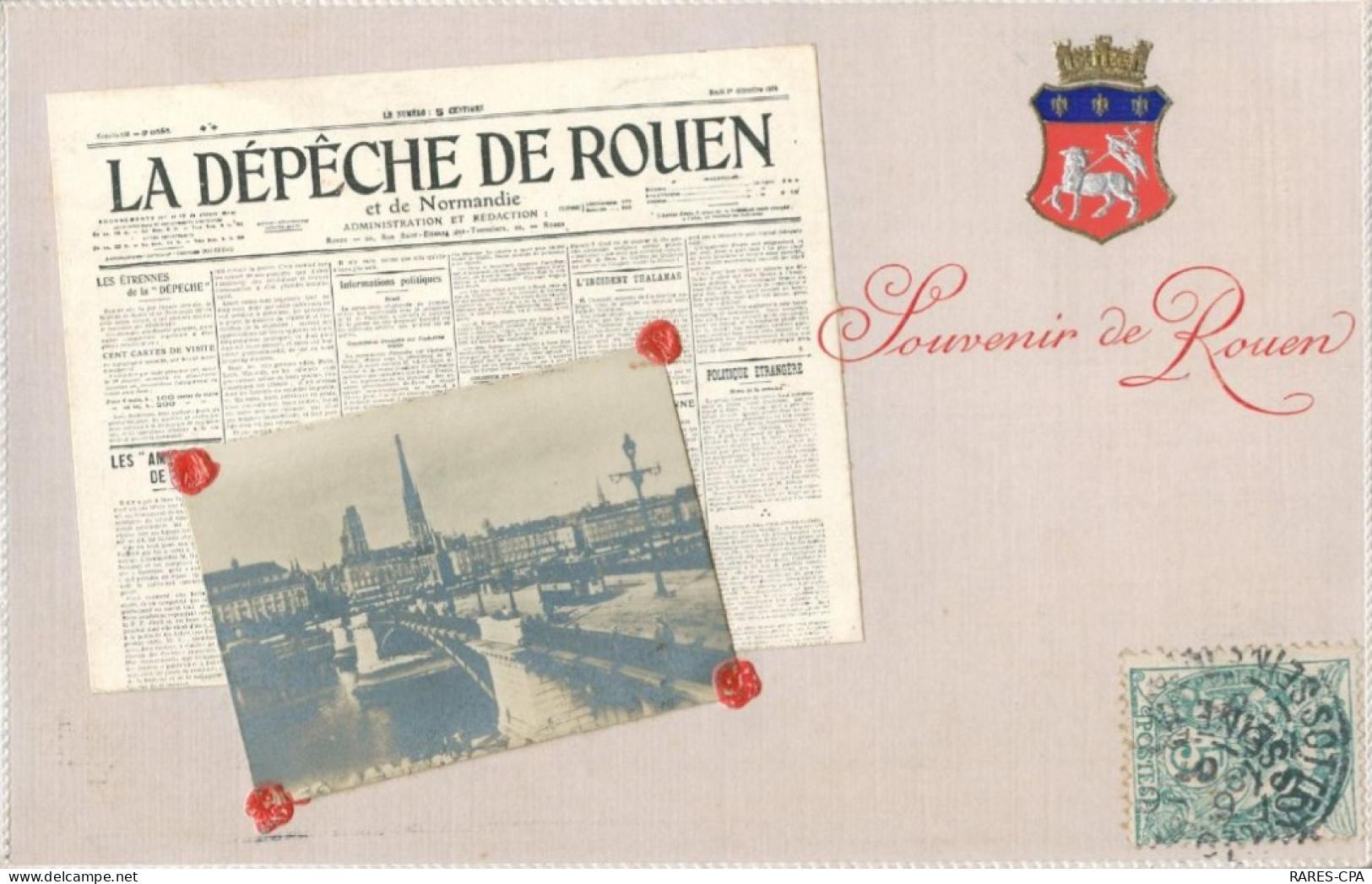76 ROUEN - Souvenir De Rouen " LA DEPECHE " -  TTB - Rouen