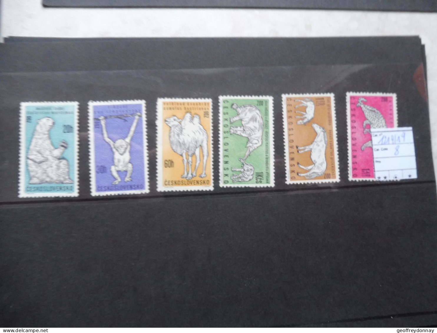 Tchecoslovaquie Ceskoslovensko 1214/1219 Mnh Neuf ** Perfect Parfait Animaux Dieren Zonder Gom Sans Gomme - Used Stamps