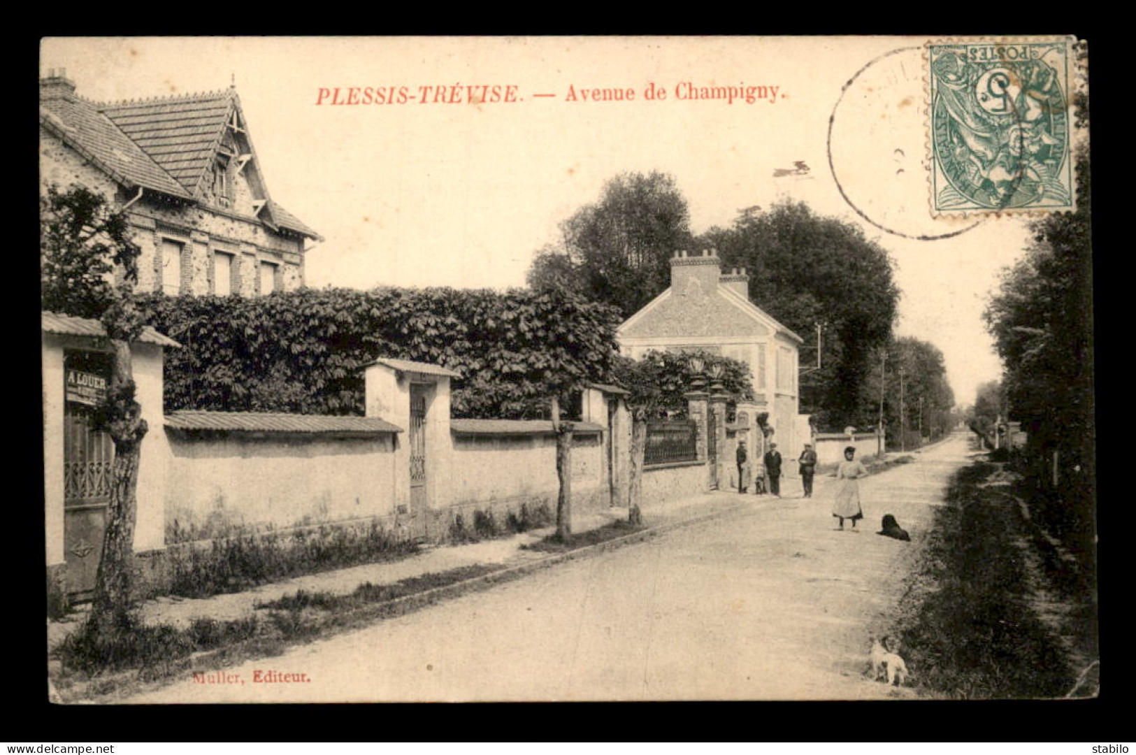 94 - PLESSIS-TREVISE -  AVENUE DE CHAMPIGNY - VOIR ETAT - Le Plessis Trevise