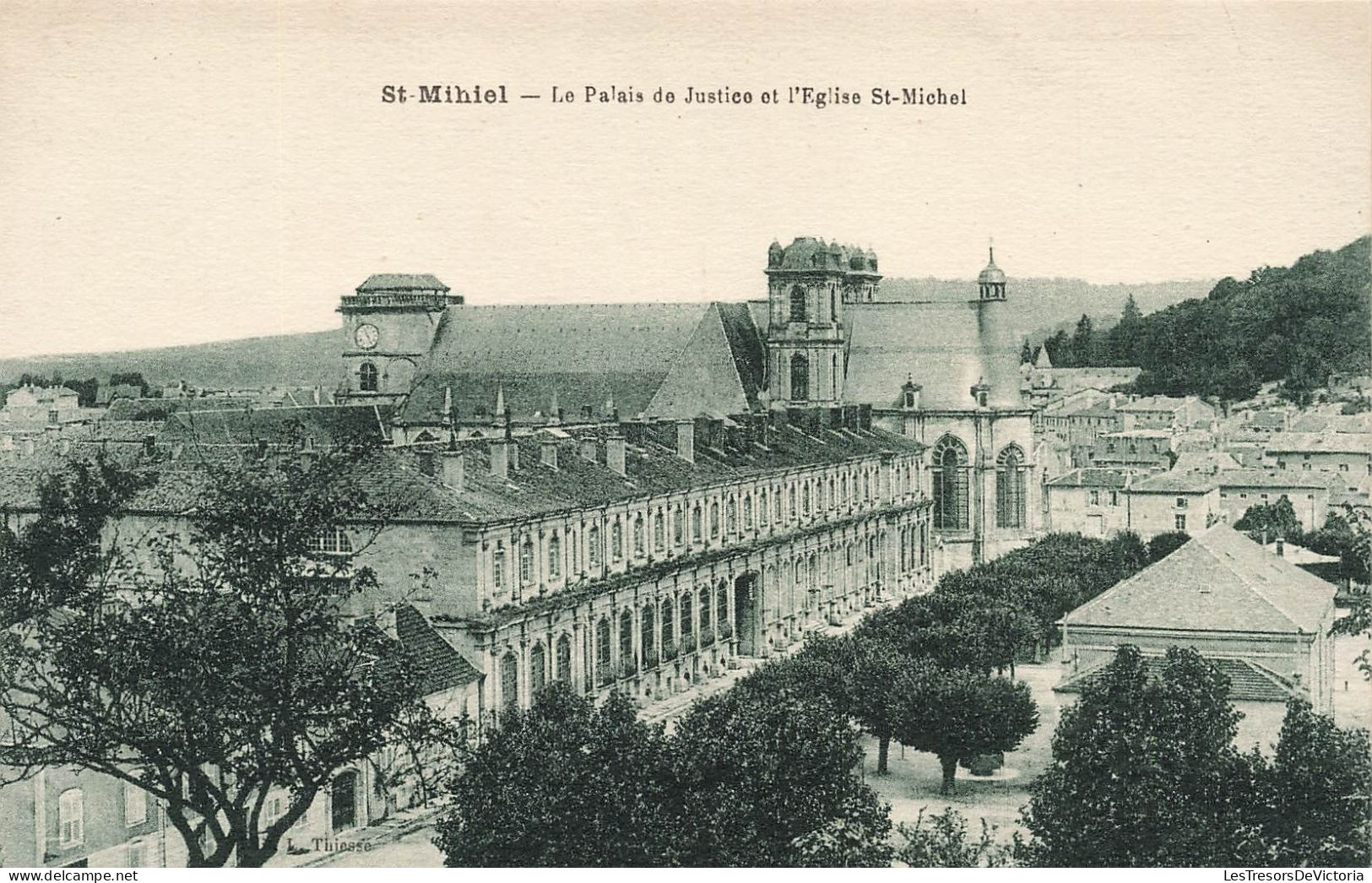 FRANCE - Mihiel - Vue Panoramique - Vue Sur Le Palais De Justice Et L'église St Michel - Carte Postale Ancienne - Saint Mihiel