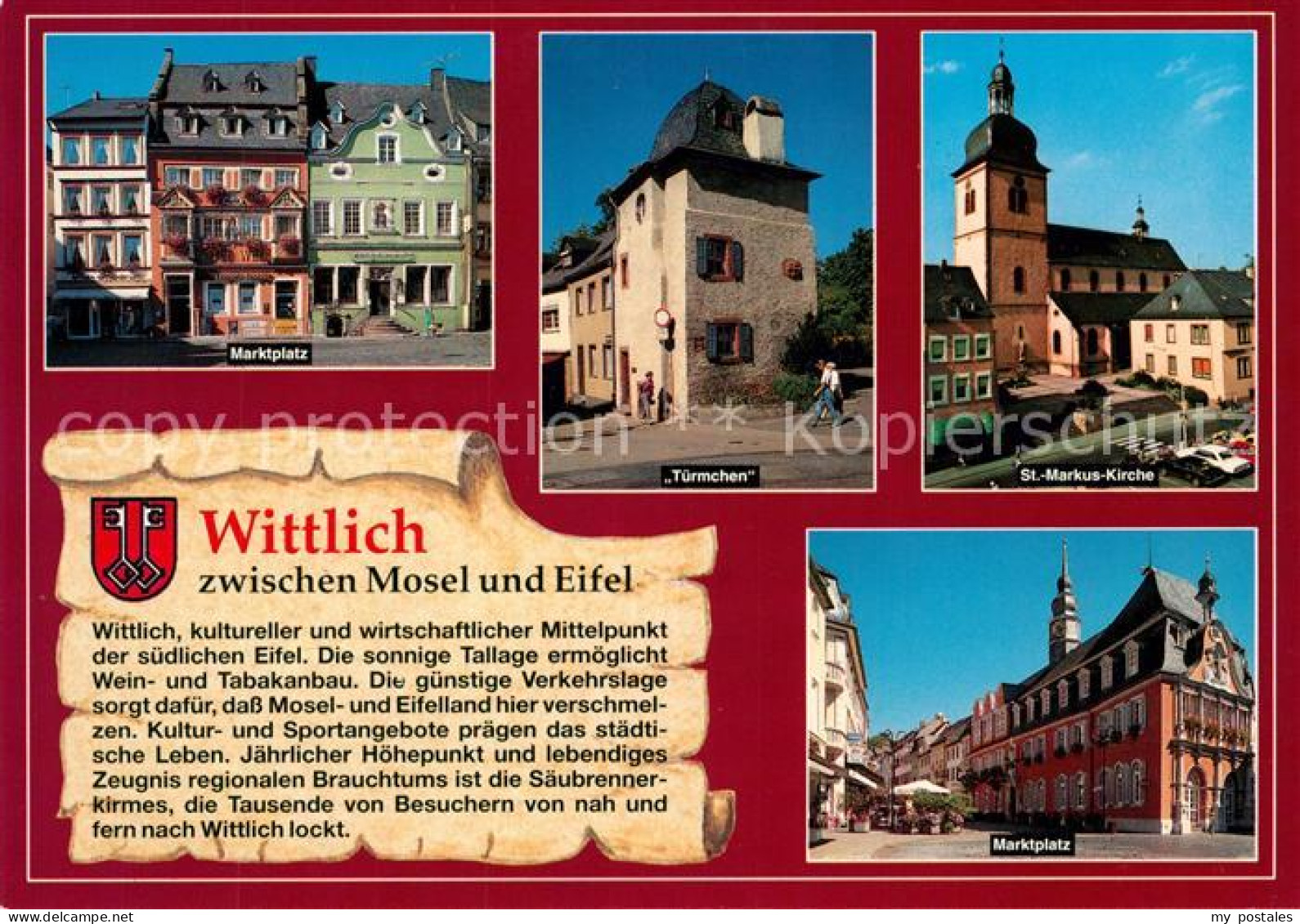 73209759 Wittlich Marktplatz St. Markus-Kirche Tuermchen Wittlich - Wittlich