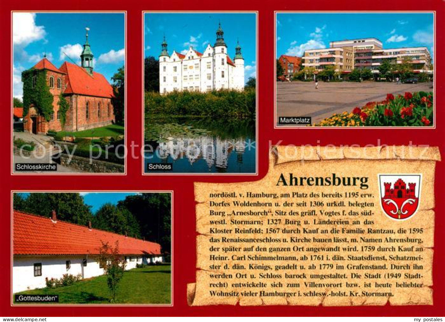 73209743 Ahrensburg Schlosskirche Marktplatz Gottesbuden Ahrensburg - Ahrensburg