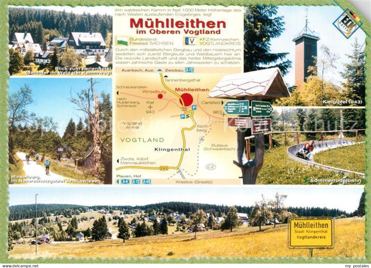 73209682 Muehlleithen Klingenthal Sommerrodelbahn Winselberg Kielgipfel Muehllei - Klingenthal