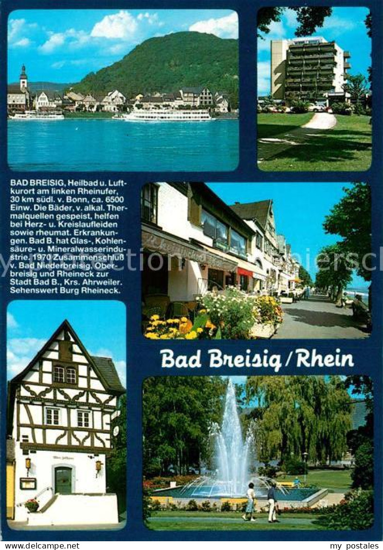73209676 Bad Breisig Rheinpartie Kurpark Promenade Fontaene Hotel Bad Breisig - Bad Breisig