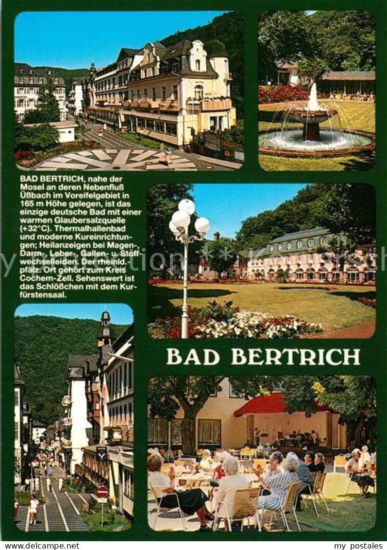 73209670 Bad Bertrich Kuranlagen Brunnen Park Kurcafe Fussgaengerzone Bad Bertri - Bad Bertrich