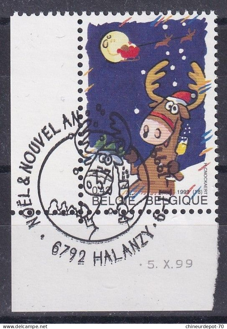 NOUVEL AN & NOËL  1999 BELGIE BELGIQUE 6792 HALANZY - Datiert