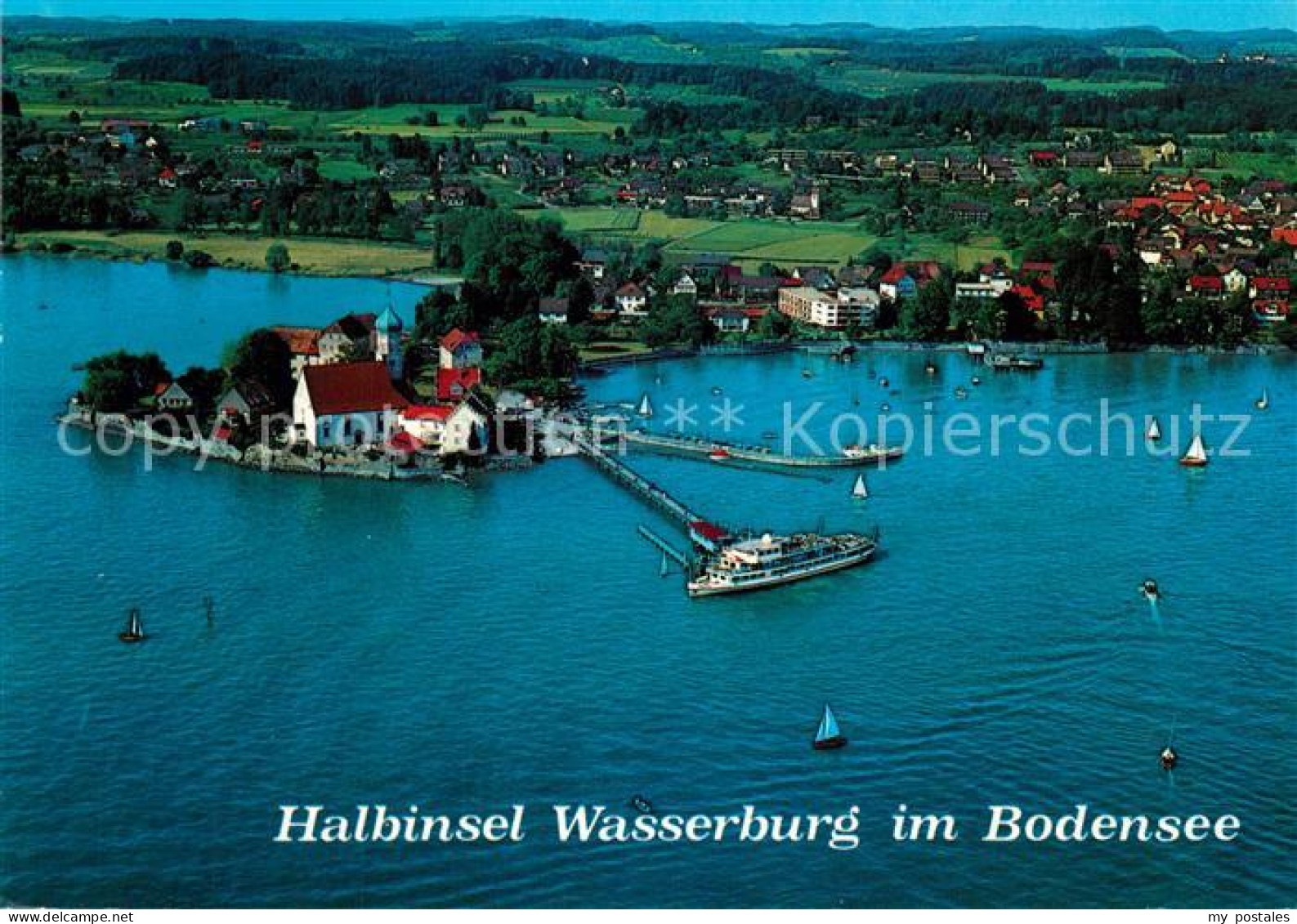 73209478 Wasserburg Bodensee Halbinsel Fliegeraufnahme Wasserburg Bodensee - Wasserburg A. Bodensee