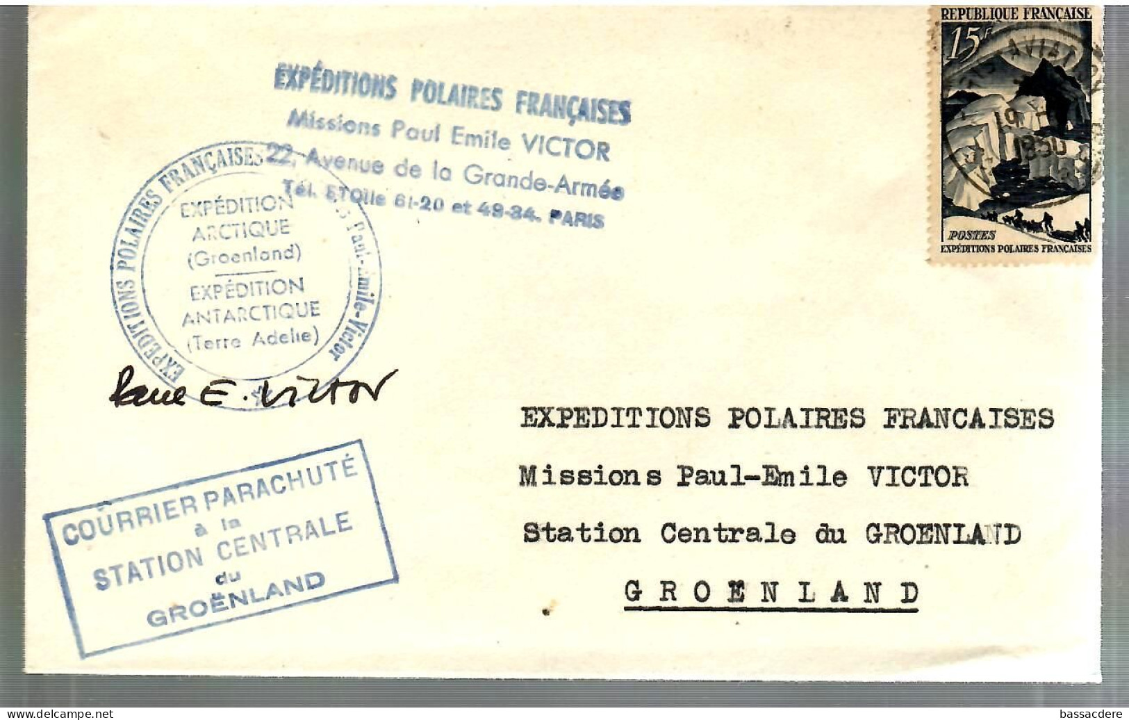 78680 - Pour PAUL EMILE VICTOR  -  Missions P.E.V.  -  GROENLAND  1950 - ...-1955 Vorphilatelie