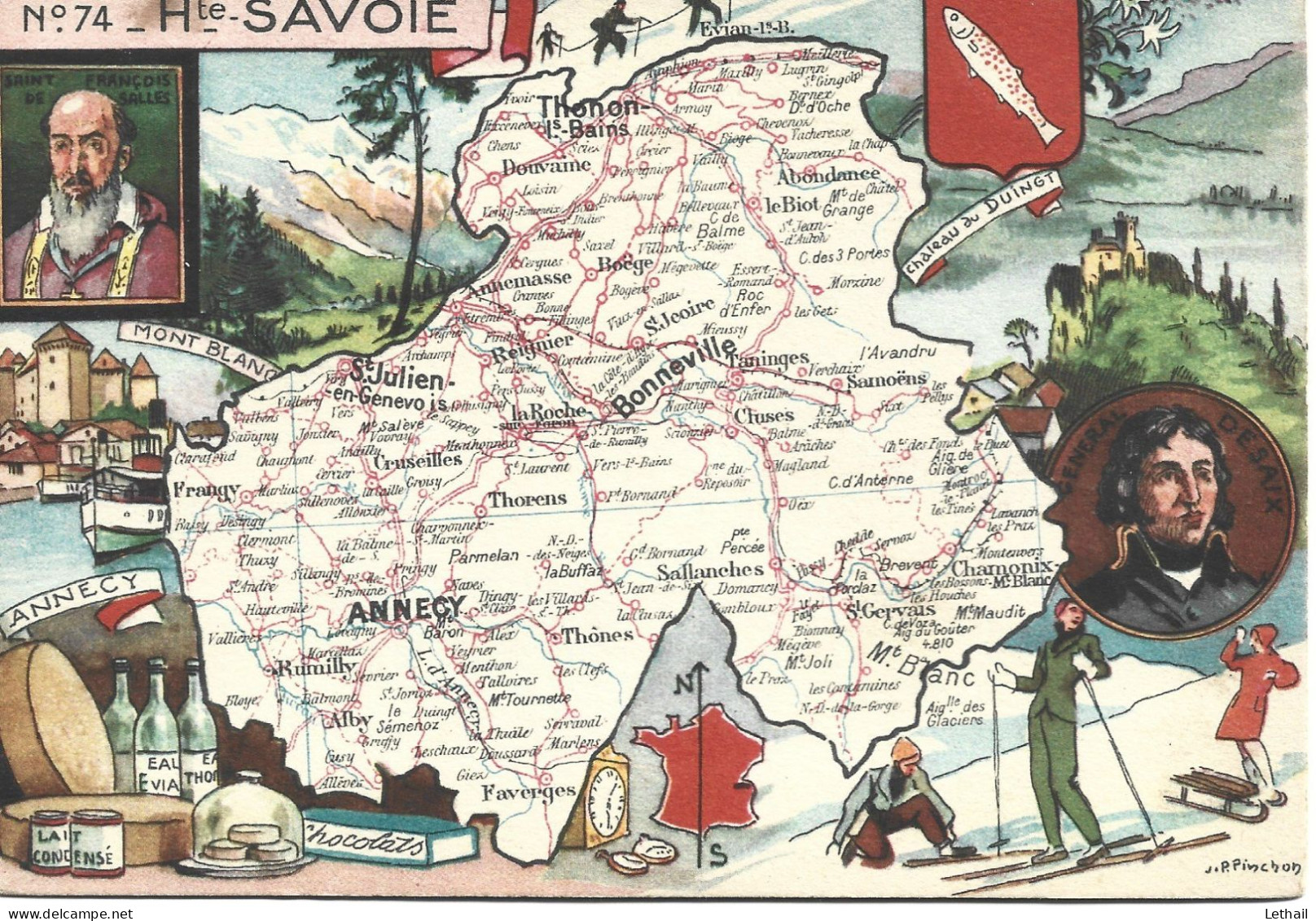 Ref (  18827  )   Haute Savoie - Carte Geografiche