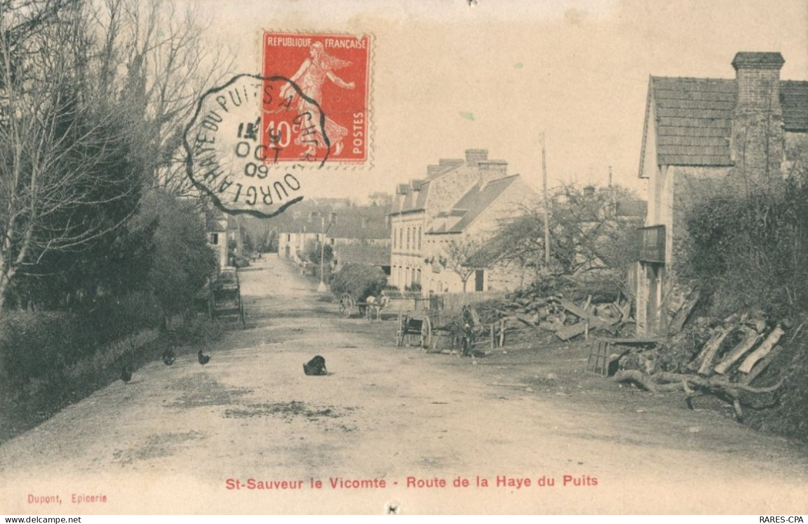 50 SAINT SAUVEUR LE VICOMTE - Route De La Haye Du Puits  -  TTB - Cherbourg