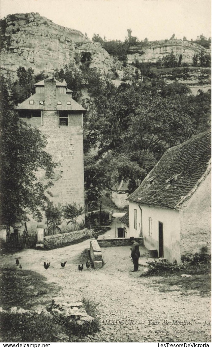 FRANCE - Roc Amadour - Vue Sur La Tour Du Moulin - L L - Des Maisons - Carte Postale Ancienne - Gourdon