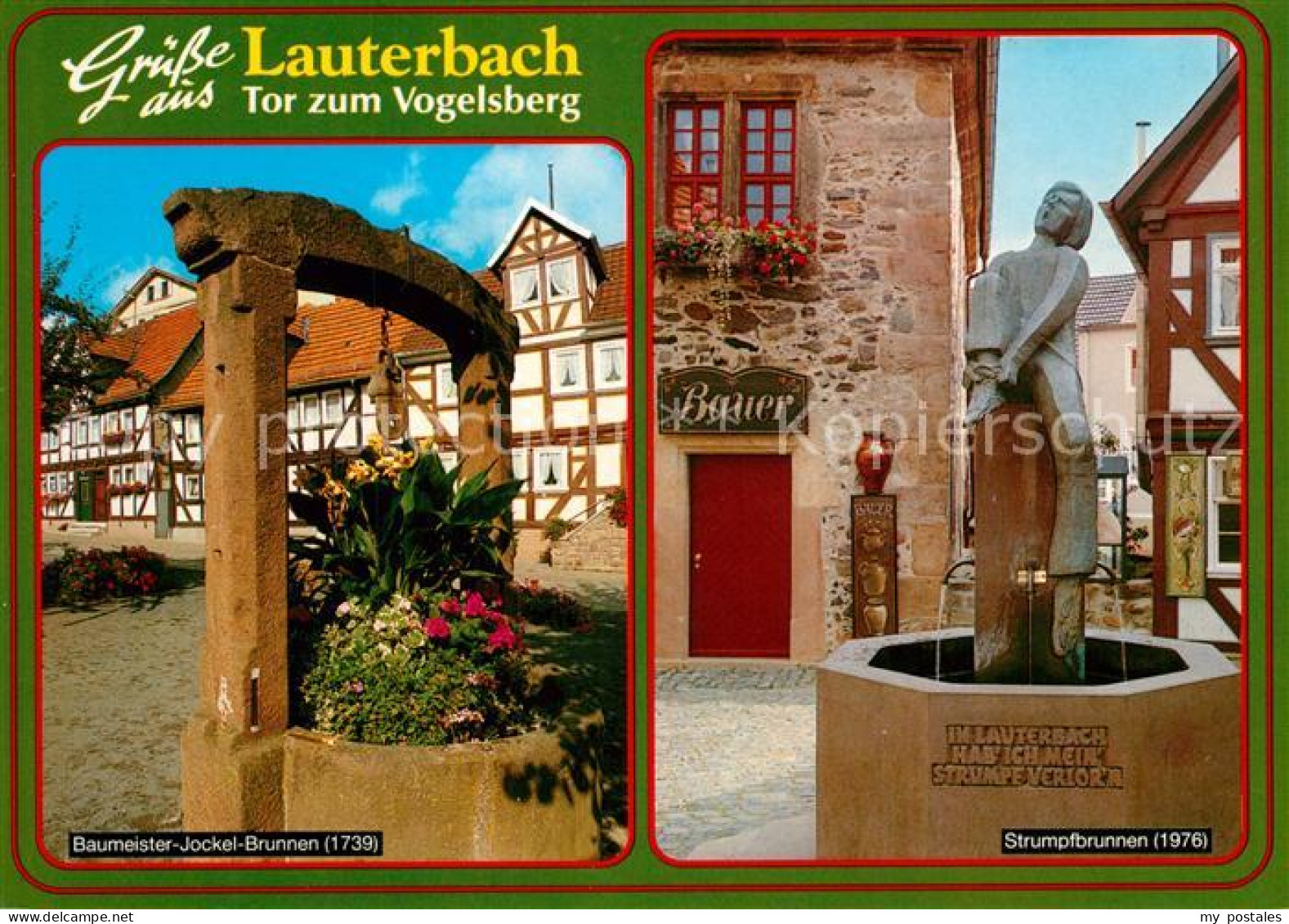 73209228 Lauterbach Hessen Baumeister-Jockel-Brunnen Strumpfbrunnen Lauterbach H - Lauterbach