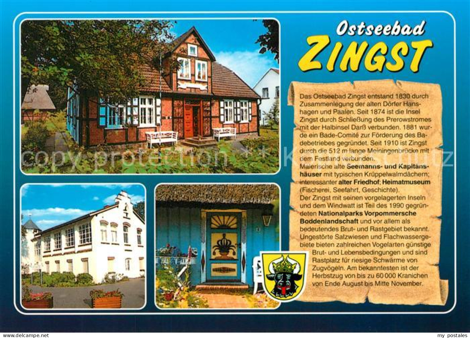 73209148 Zingst Ostseebad Seemanns-Kapitaenshaeuser  Zingst Ostseebad - Zingst