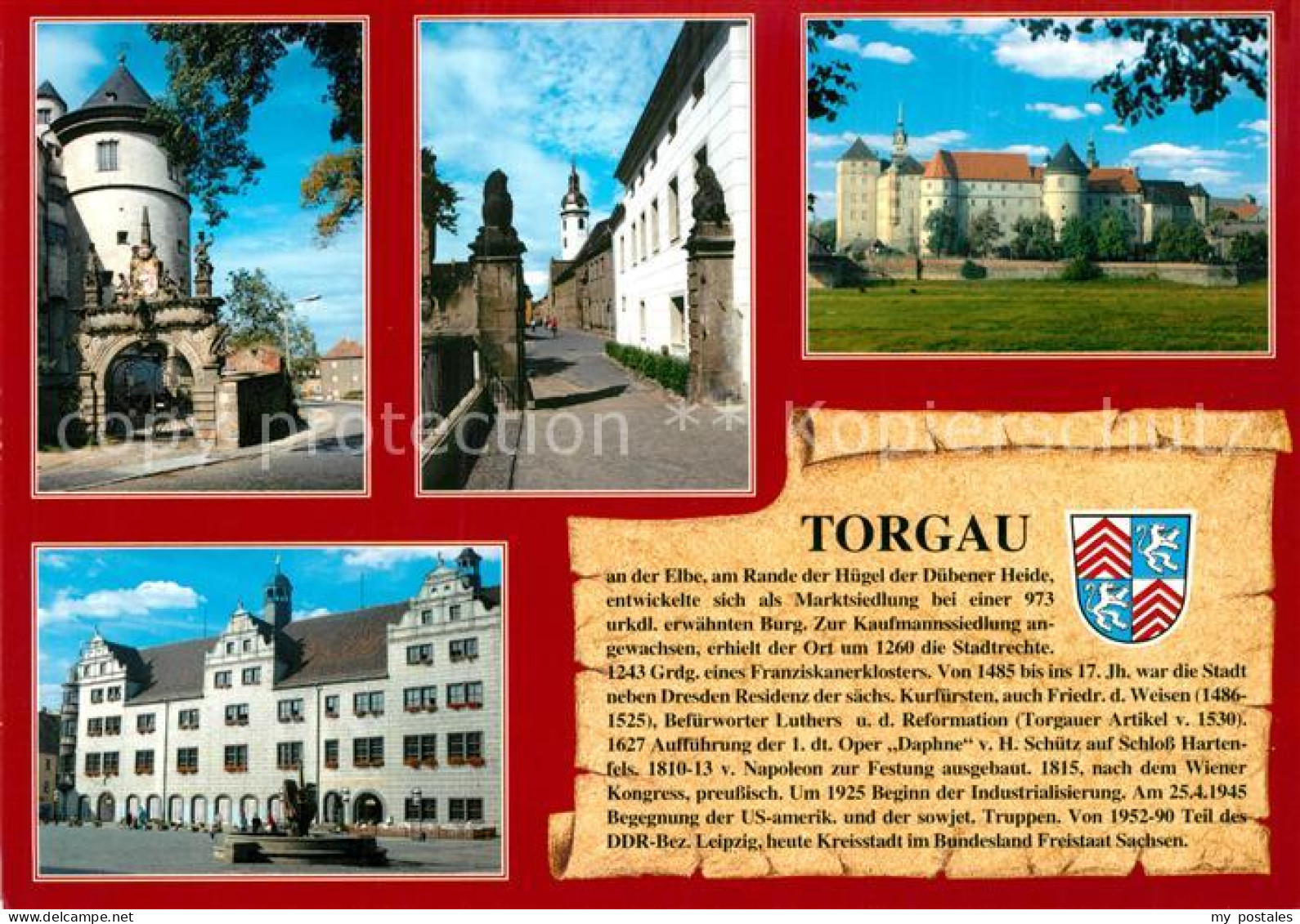 73209134 Torgau Schloss Marienkirche Rathaus Torgau - Torgau