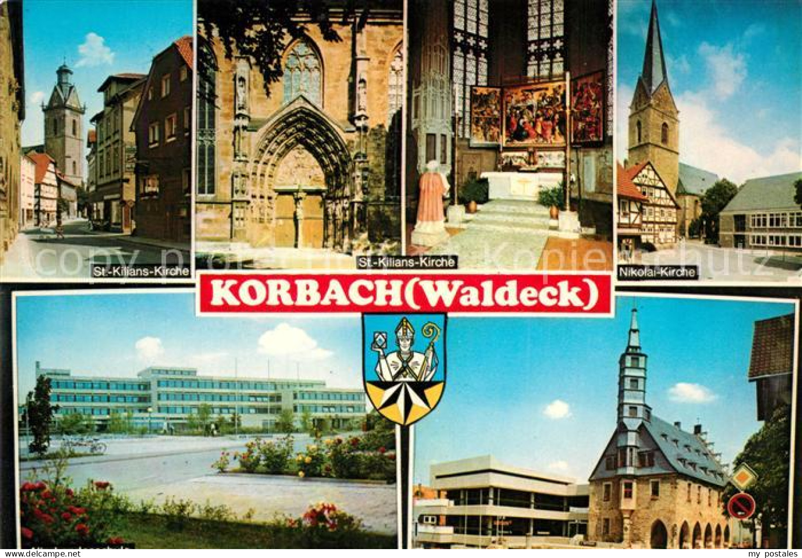 73209040 Korbach St Kilians Kirche Nikolai Kirche Klinik Kirche Korbach - Korbach
