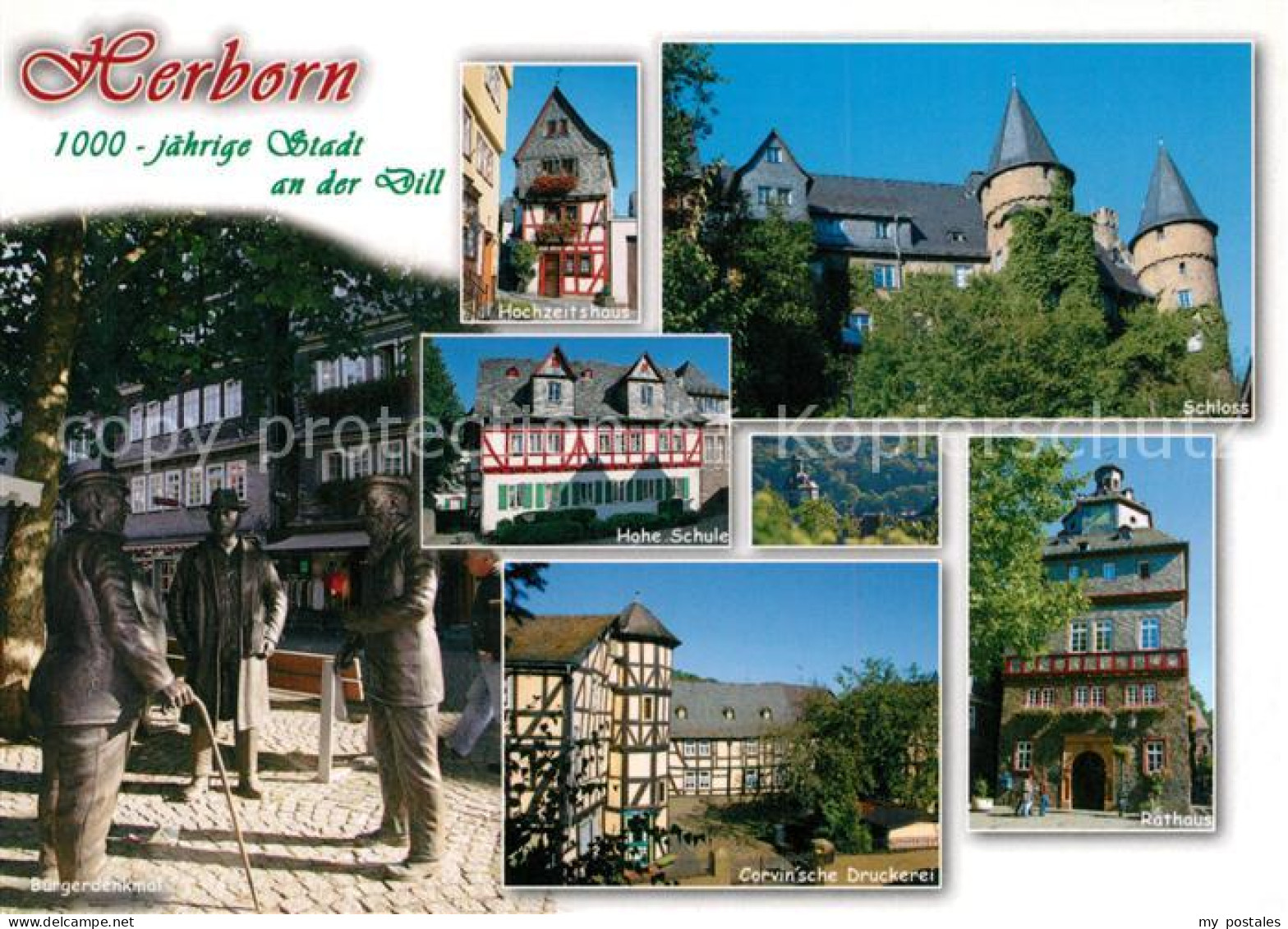 73209015 Herborn Hessen Buergerdenkmal Hochzeitshaus Hohe Schule Schloss Corvins - Herborn