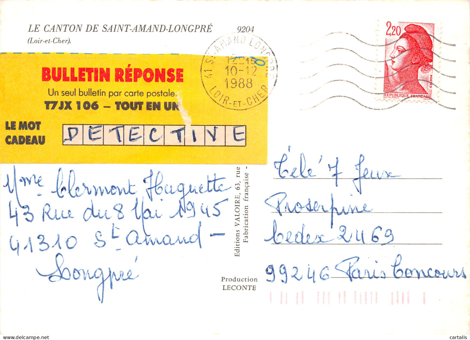 41-SAINT AMAND LONGPRE-N°4014-B/0165 - Saint Amand Longpre