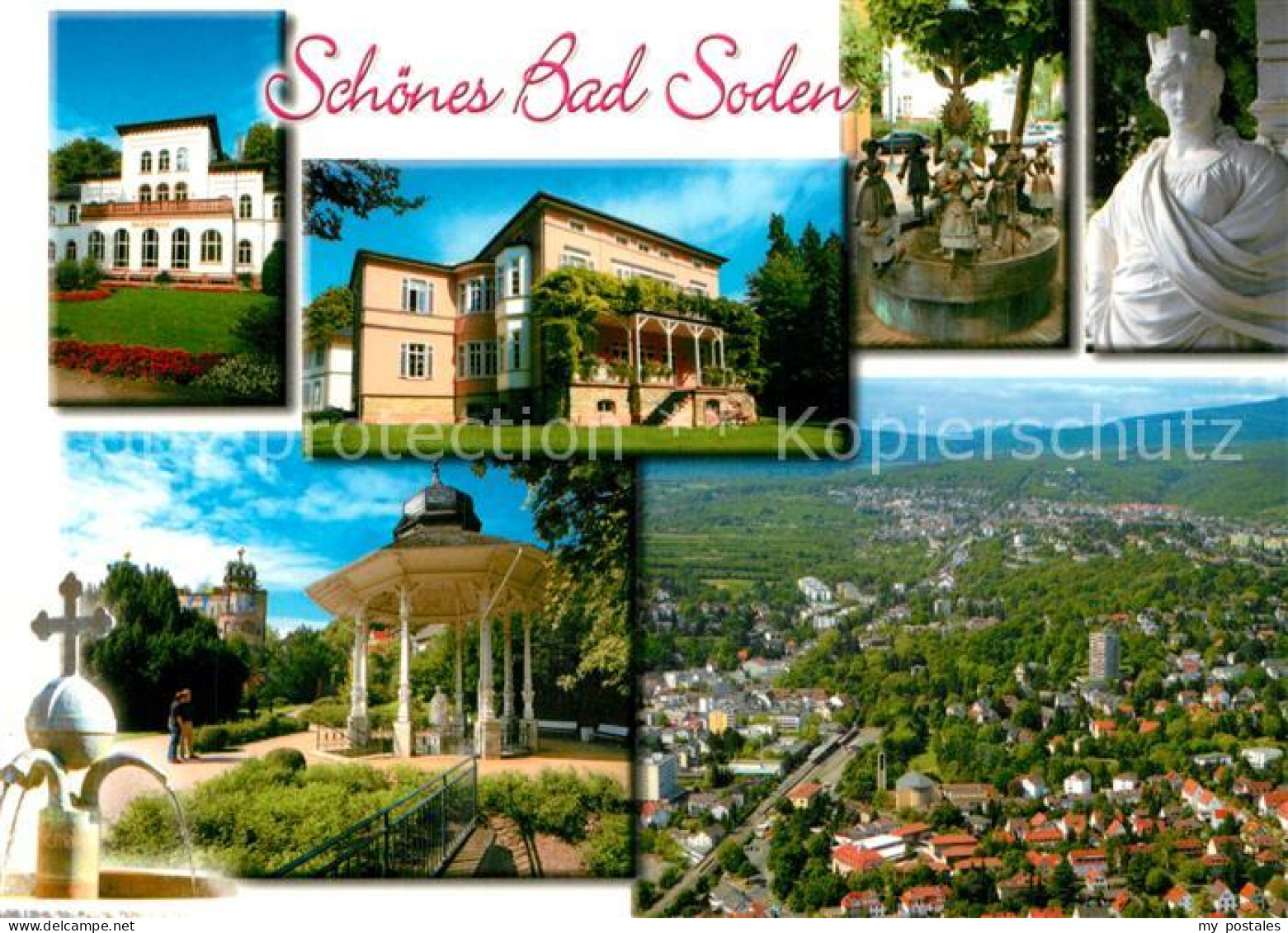 73208929 Bad Soden Taunus Kurhaus Trinkbrunnen Skulptur Brunnentempel Fliegerauf - Bad Soden