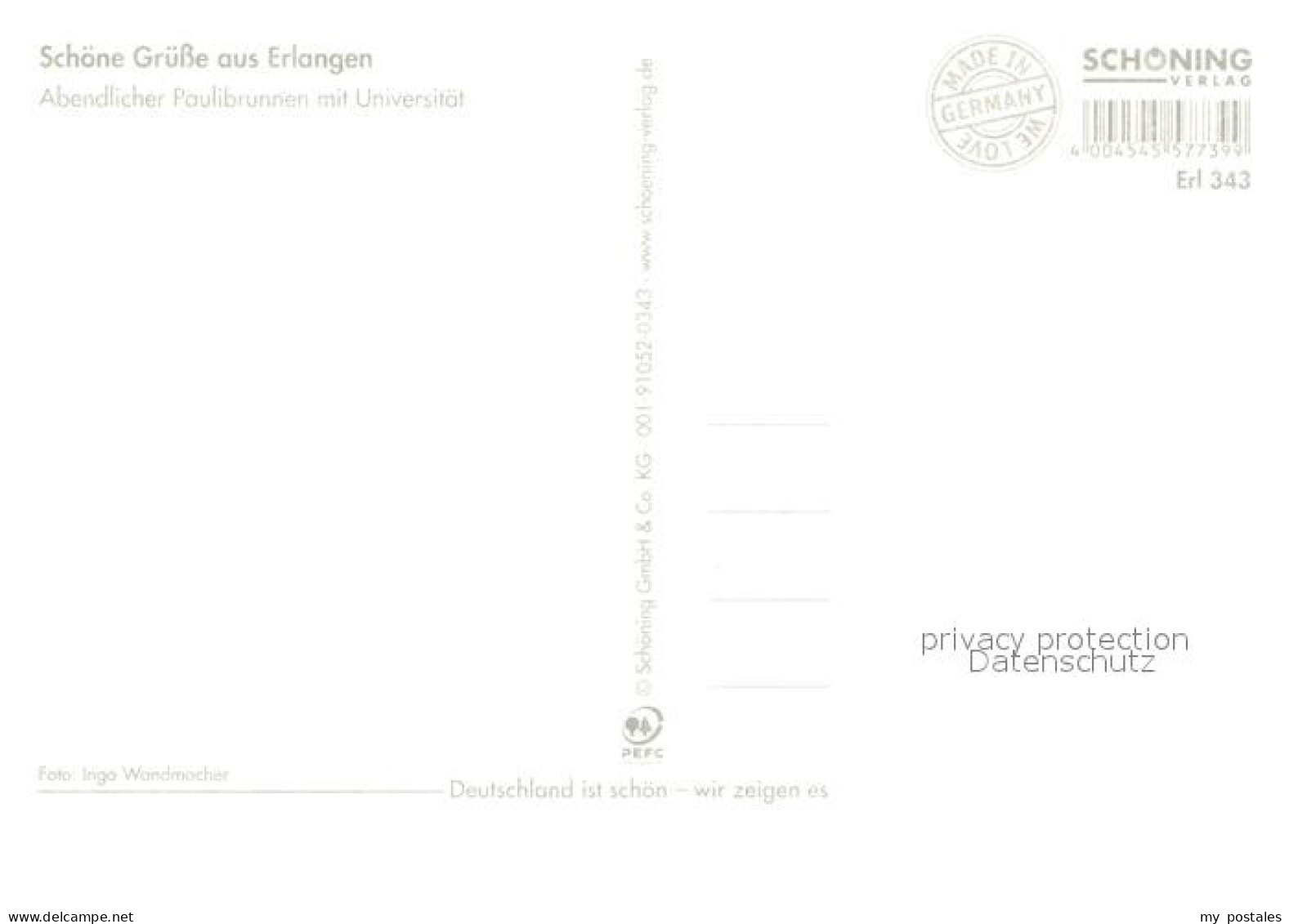 73208854 Erlangen Paulibrunnen Mit Universitaet Erlangen - Erlangen