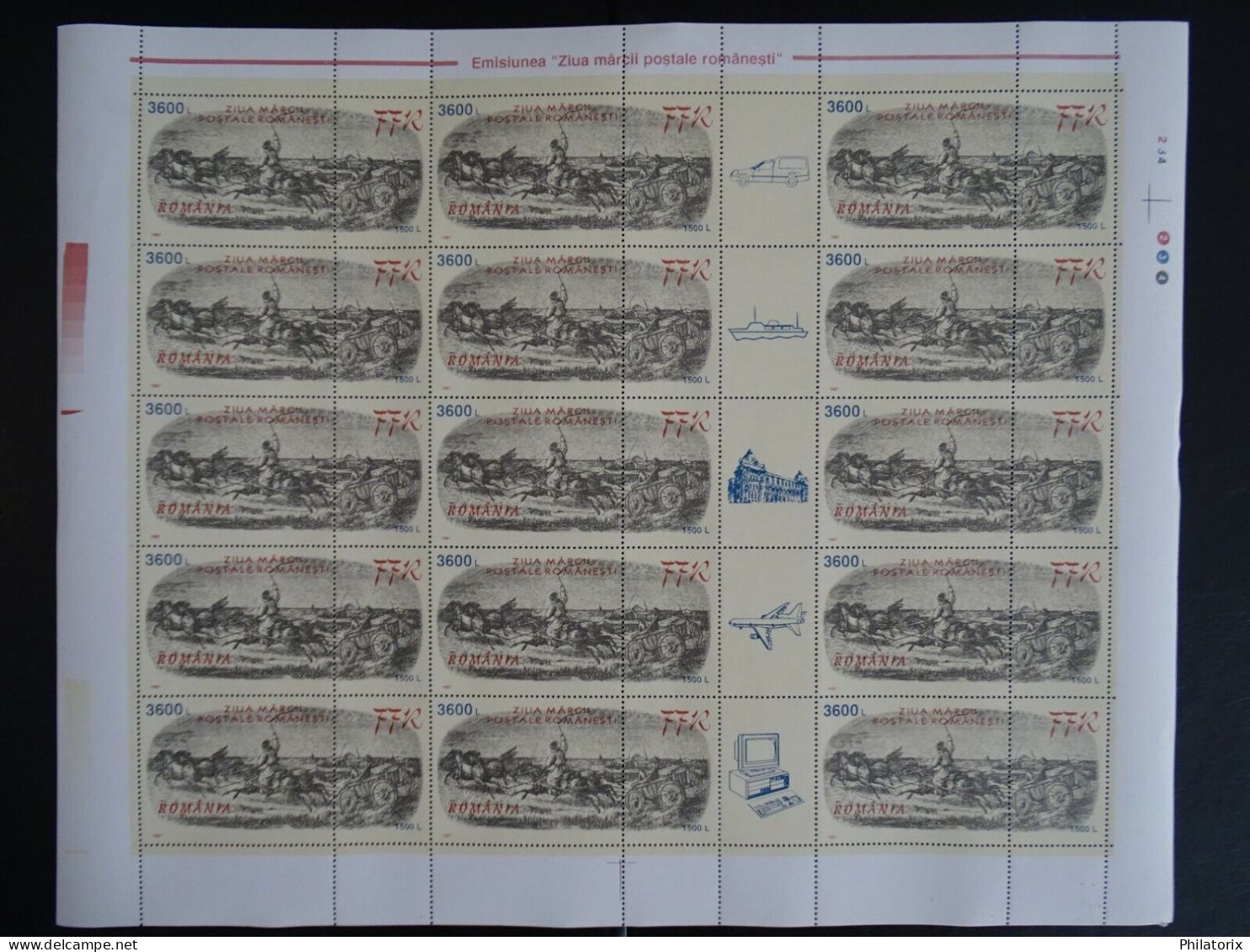 Rumänien Mi 5262 ** Kb, SC 4166 MNH , Tag Der Briefmarke - Neufs