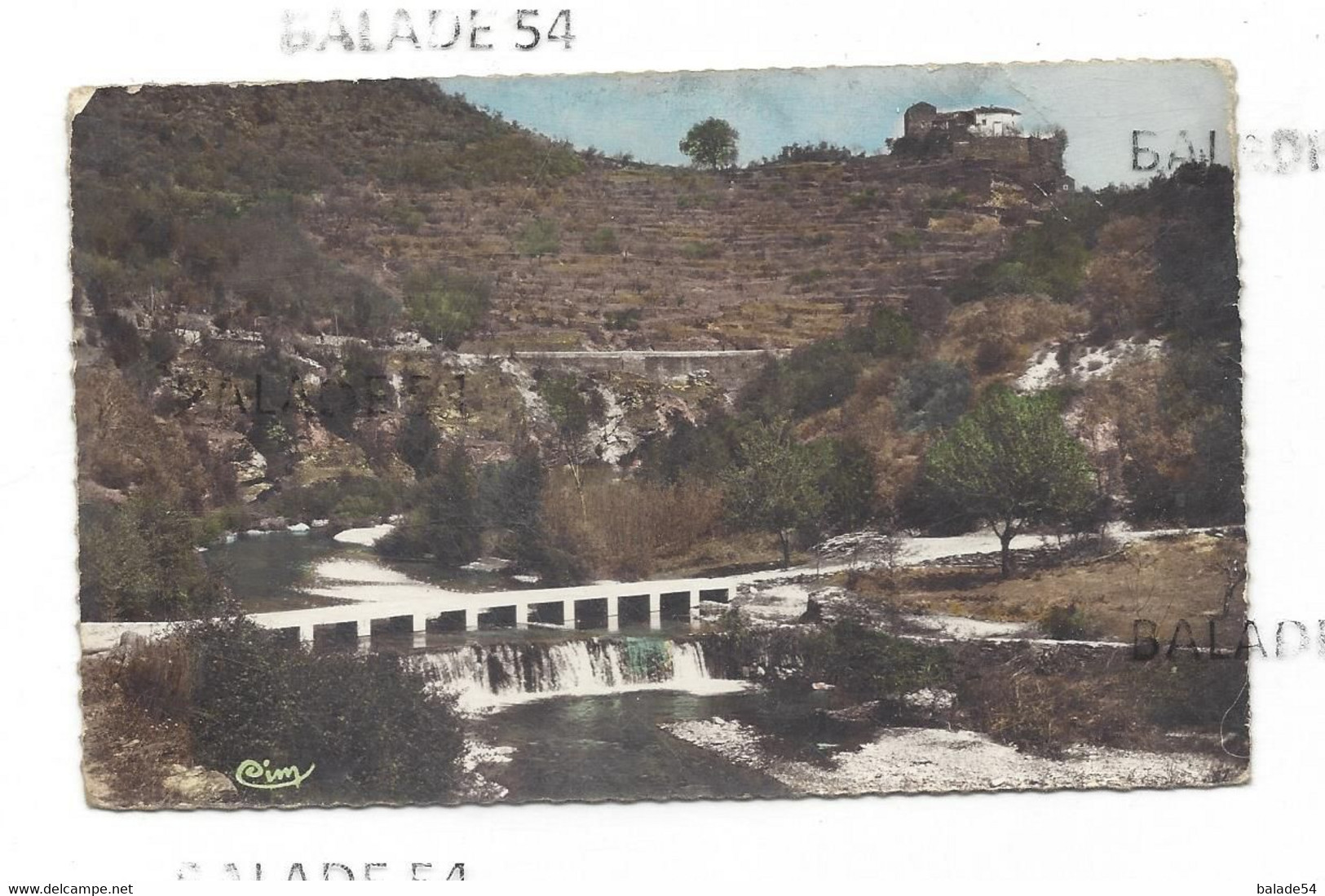 CPA SUMENE (30) Environs De Sumène - Château De Gabon - Pont Submersible - Attention état - Sumène