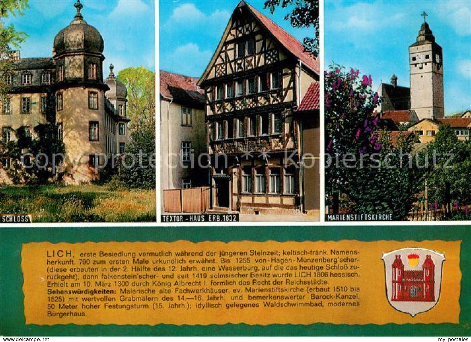 73208721 Lich Hessen Marienstiftskirche Textor-Haus Schloss Lich Hessen - Lich