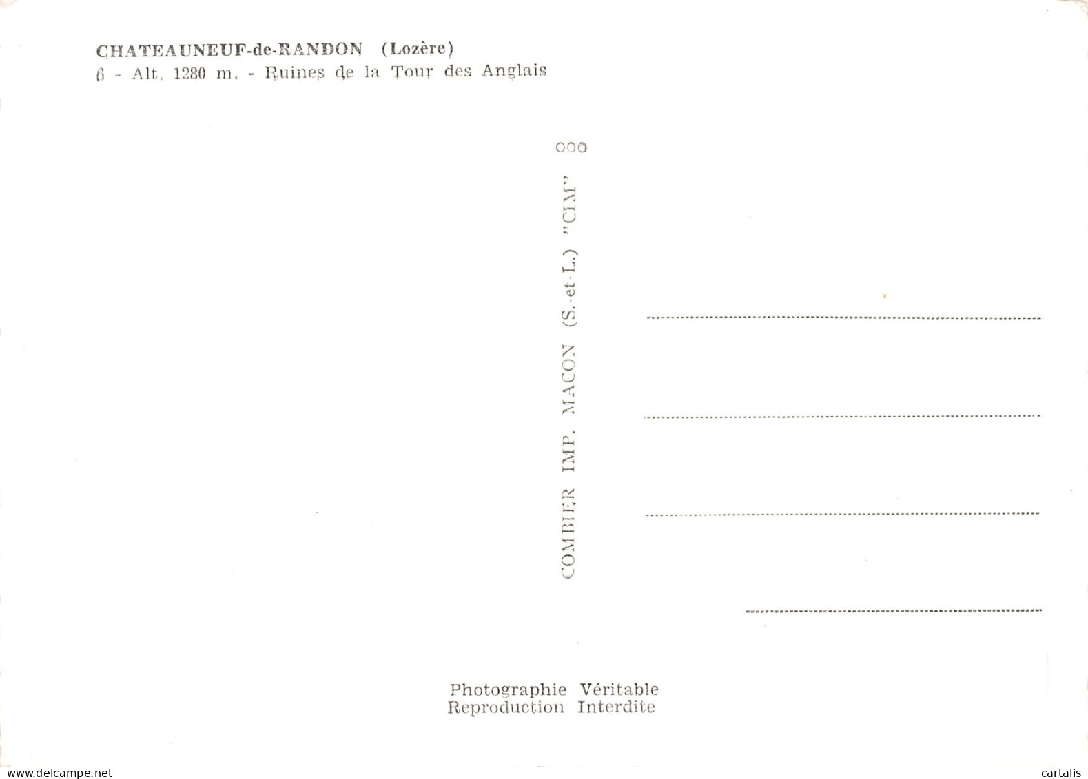 48-CHATEAUNEUF DE RANDON-N°4017-B/0217 - Chateauneuf De Randon