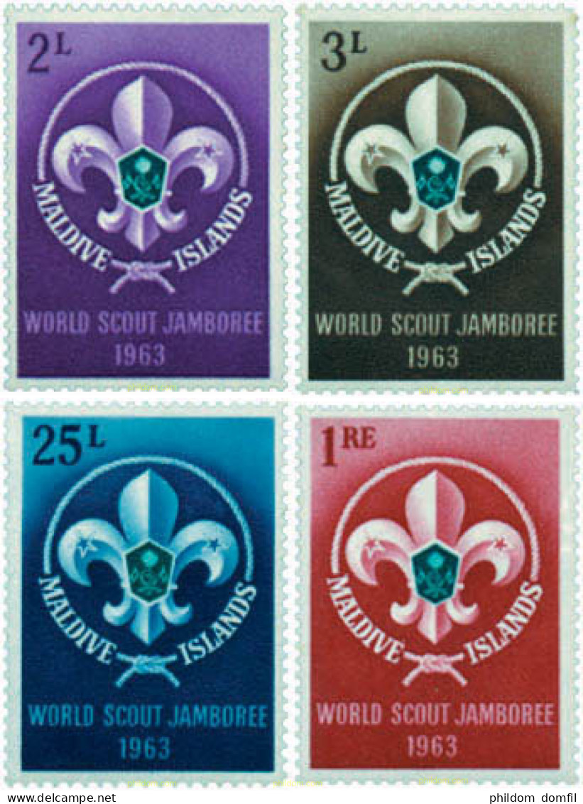 38329 MNH MALDIVAS 1963 JAMBOREE MUNDIAL EN MARATHON - Maldivas (...-1965)