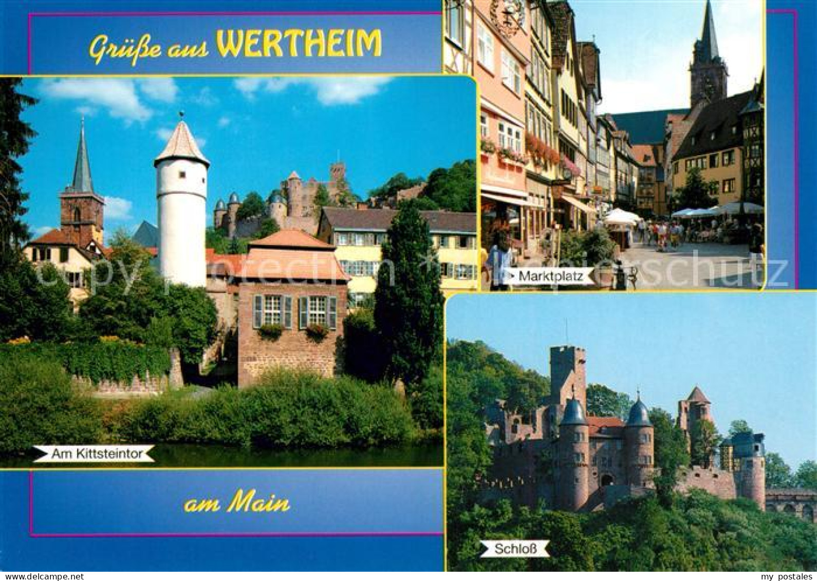 73208493 Wertheim Main Am Kittsteintor Marktplatz Schloss Wertheim Main - Wertheim