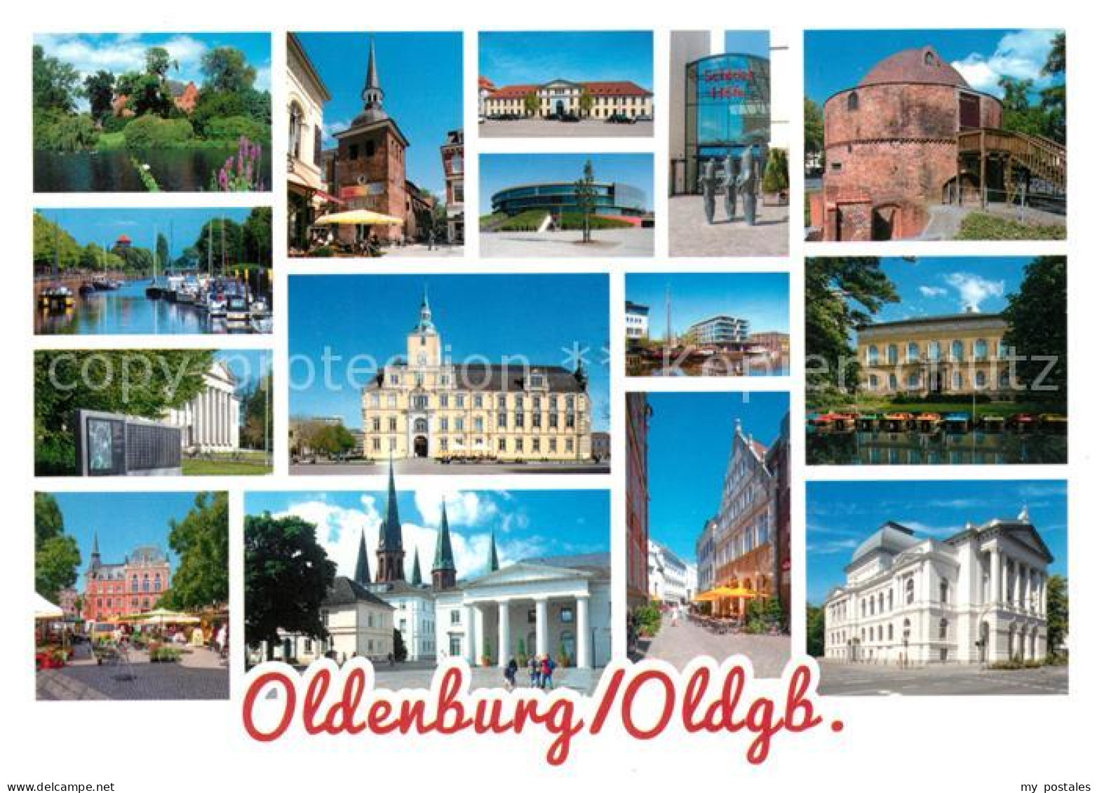 73208479 Oldenburg Niedersachsen Orts Und Teilansichten Schloss Theater Rathaus  - Oldenburg