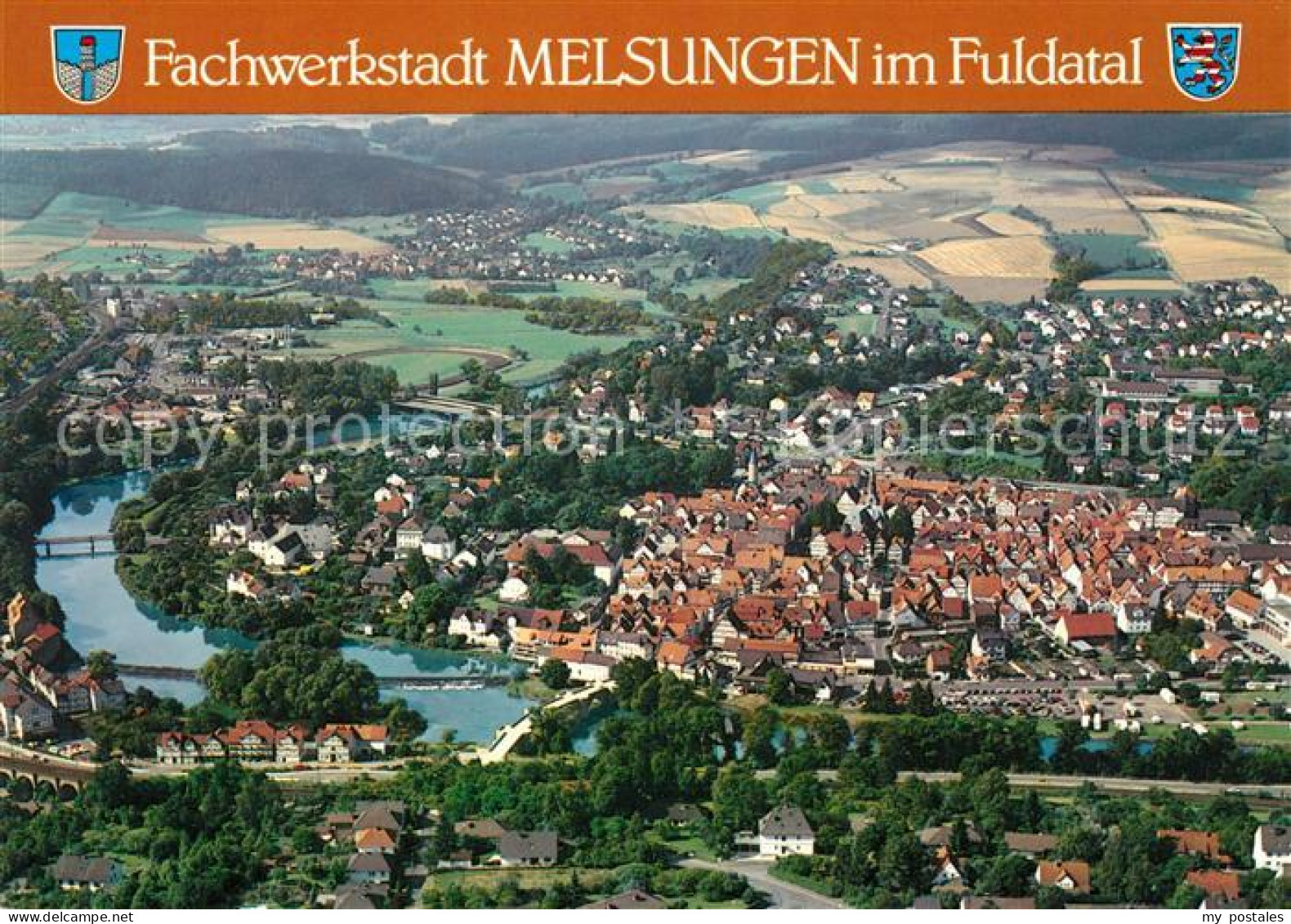 73208348 Melsungen Fulda Fliegeraufnahme Melsungen Fulda - Melsungen