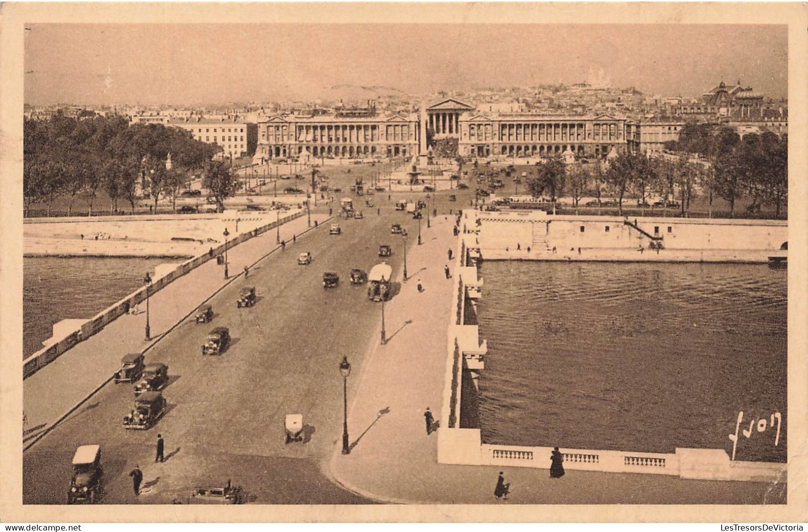 FRANCE - Paris - En Flanant - Vue Générale De La Place De La Concorde - Animé - Carte Postale Ancienne - Places, Squares