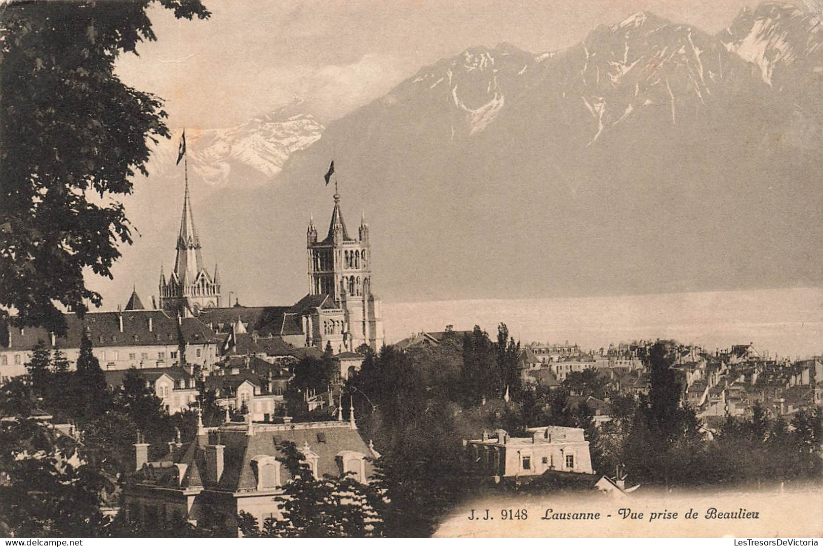 SUISSE - Lausanne - Vue Prise De Beaulieu - Carte Postale Ancienne - Lausanne