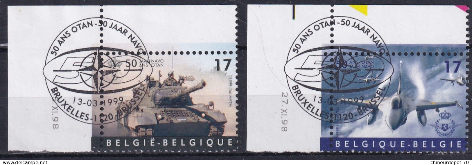 1999 50 ANS OTAN BDF BRUXELLES - Hoekdatums