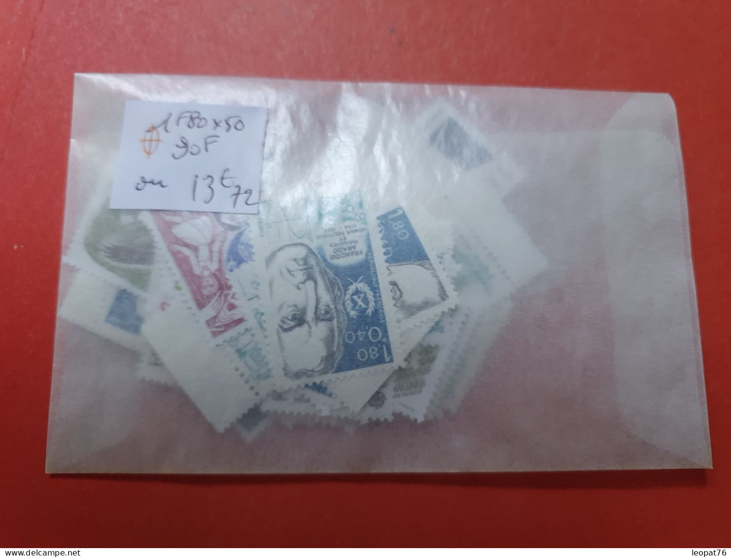 Lot Sous Faciale - 50 Timbres à 1fr80 = 90fr Ou 13€72 - Vendu Pour Affranchir - Pas De Sans Gomme - Collectors