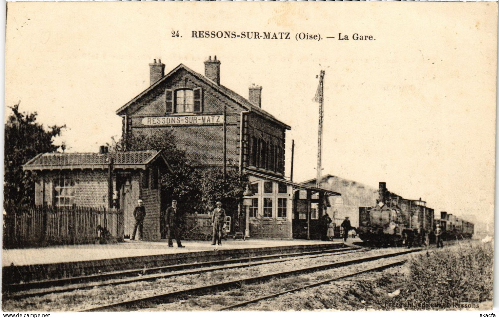 CPA Ressons-sur-Mart La Gare Railway (1187073) - Ressons Sur Matz