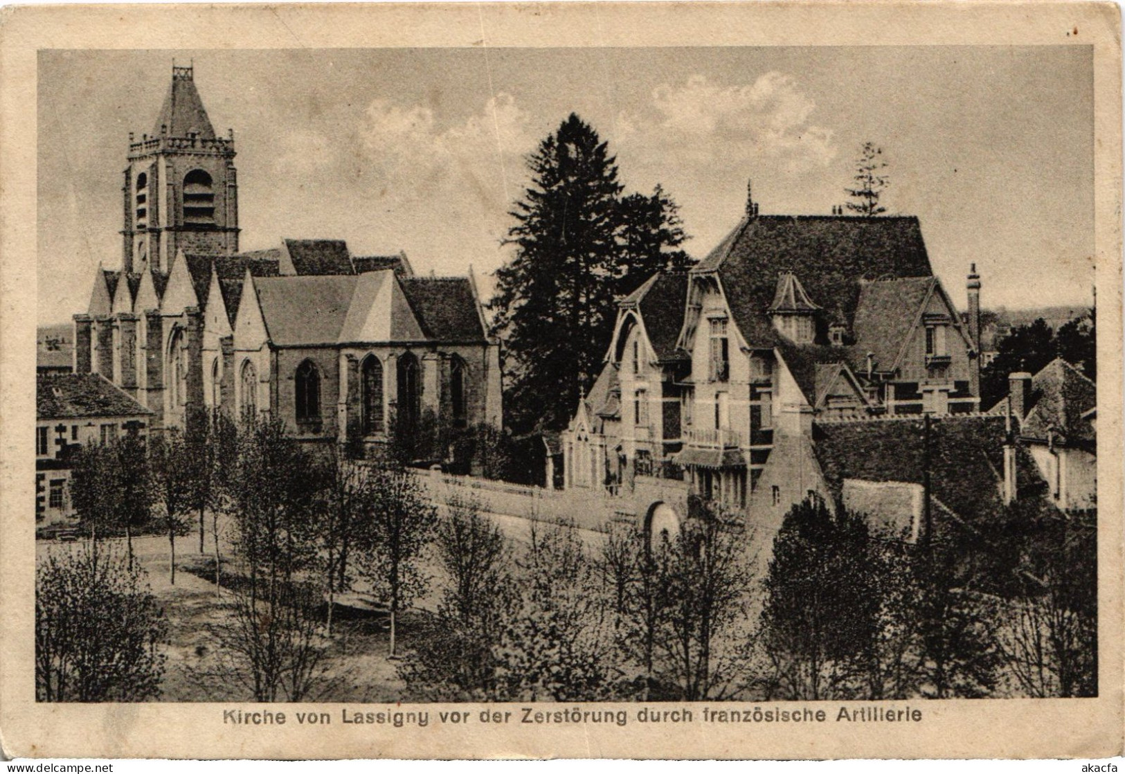 CPA Lassigny Kirche Guerre (1186978) - Lassigny